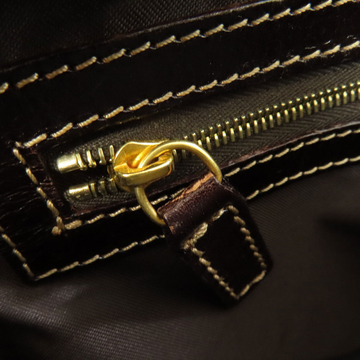 FENDI Tote Bag PVC Brown Zucca Pattern