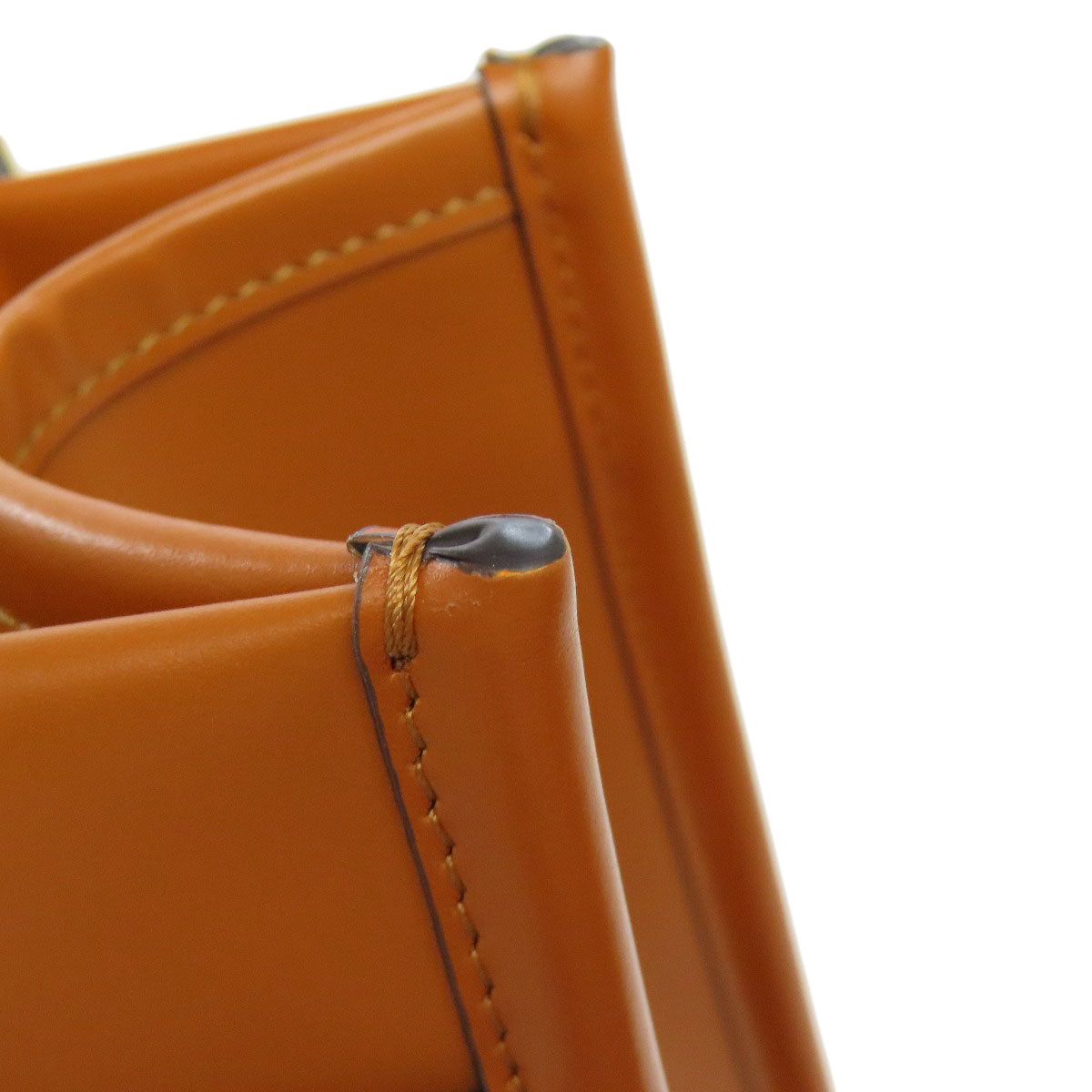 FENDI Handbag Calfskin Brown Sunshine Small