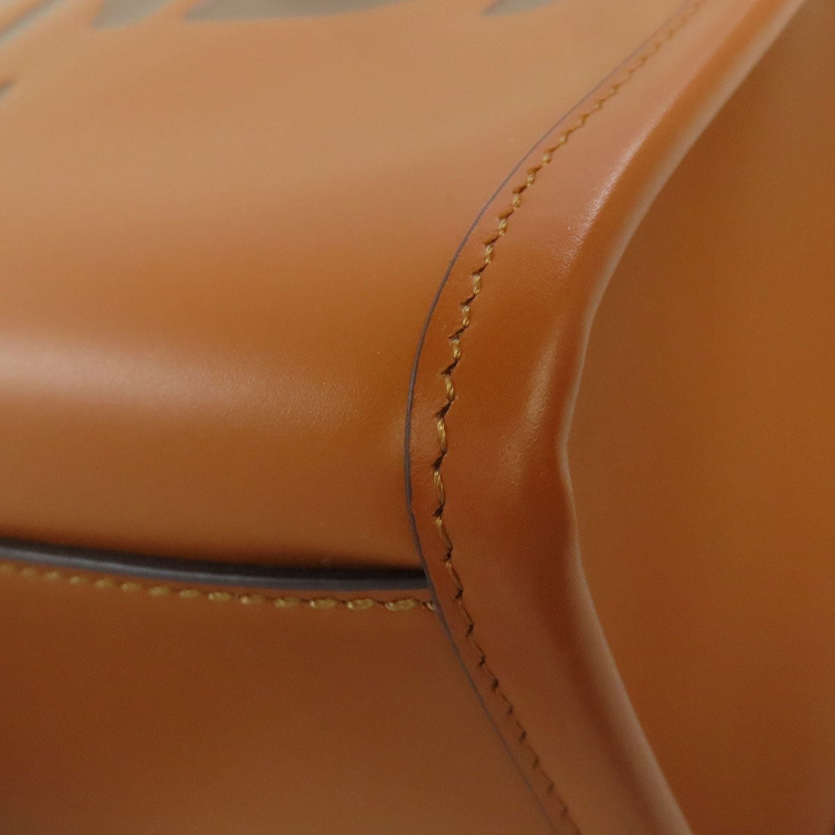 FENDI Handbag Calfskin Brown Sunshine Small