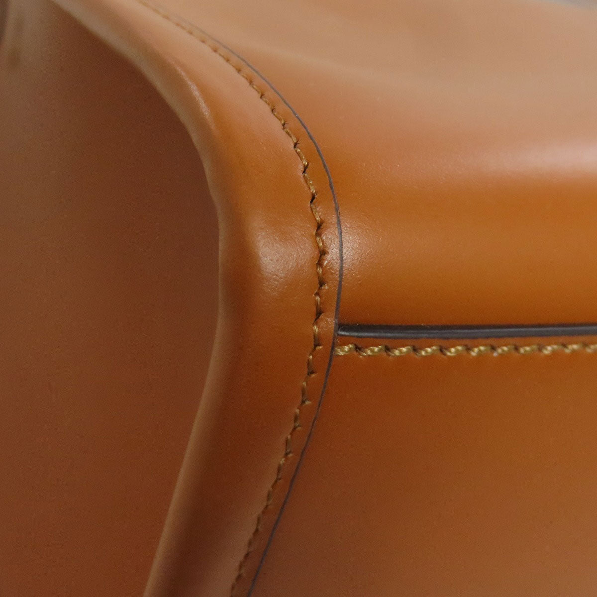 FENDI Handbag Calfskin Brown Sunshine Small