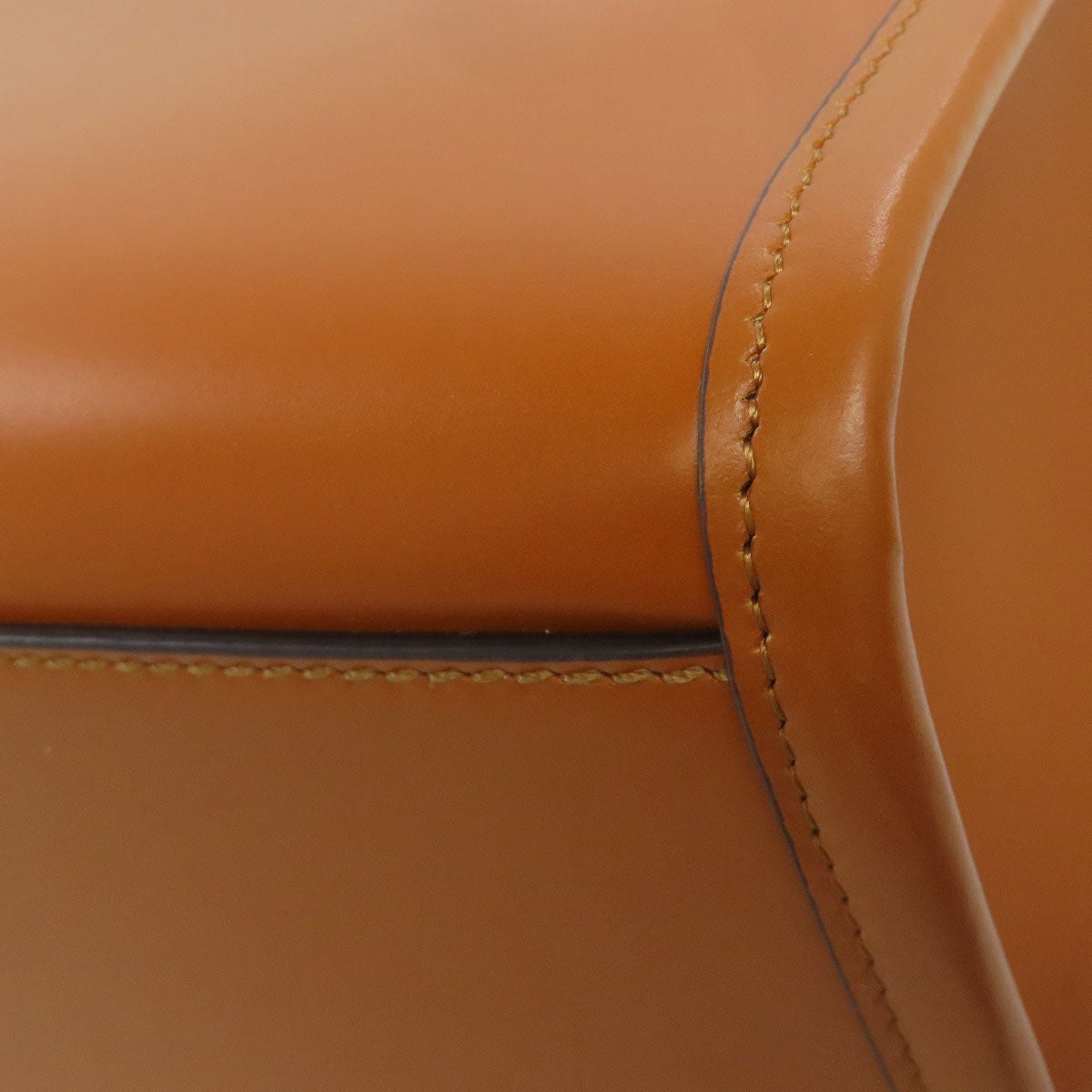 FENDI Handbag Calfskin Brown Sunshine Small