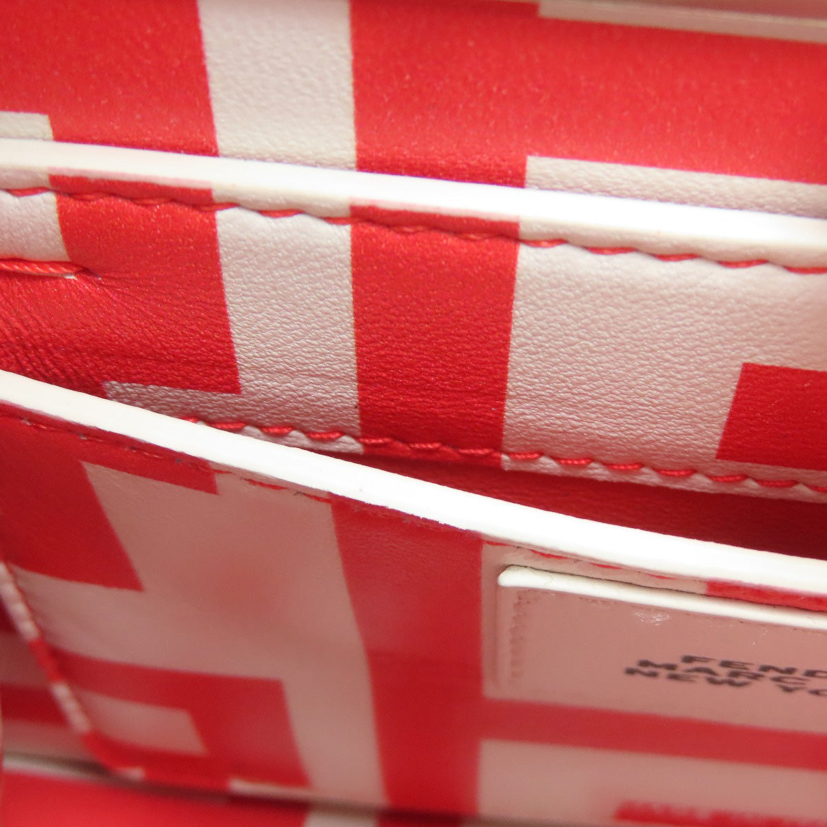 FENDI Handbag Calfskin Red Marc Jacobs collaboration Peekaboo I See You 2WAY