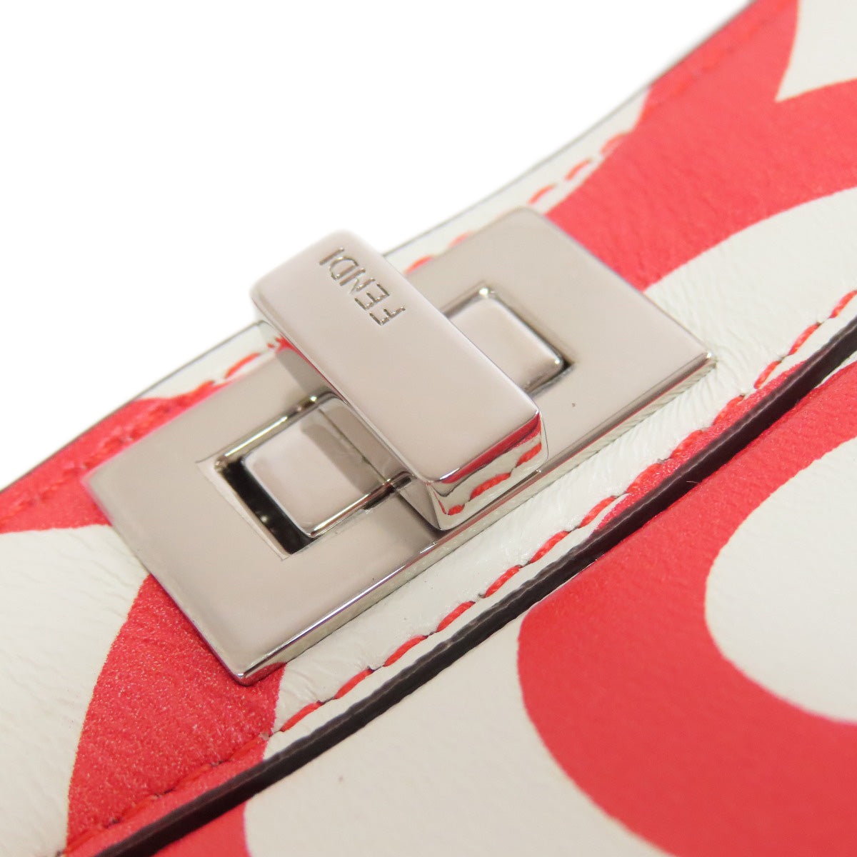 FENDI Handbag Calfskin Red Marc Jacobs collaboration Peekaboo I See You 2WAY