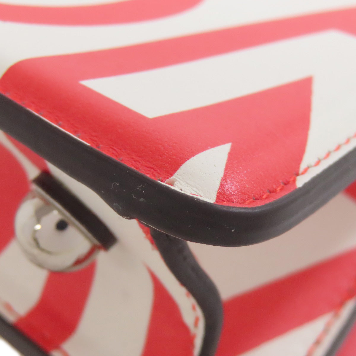 FENDI Handbag Calfskin Red Marc Jacobs collaboration Peekaboo I See You 2WAY