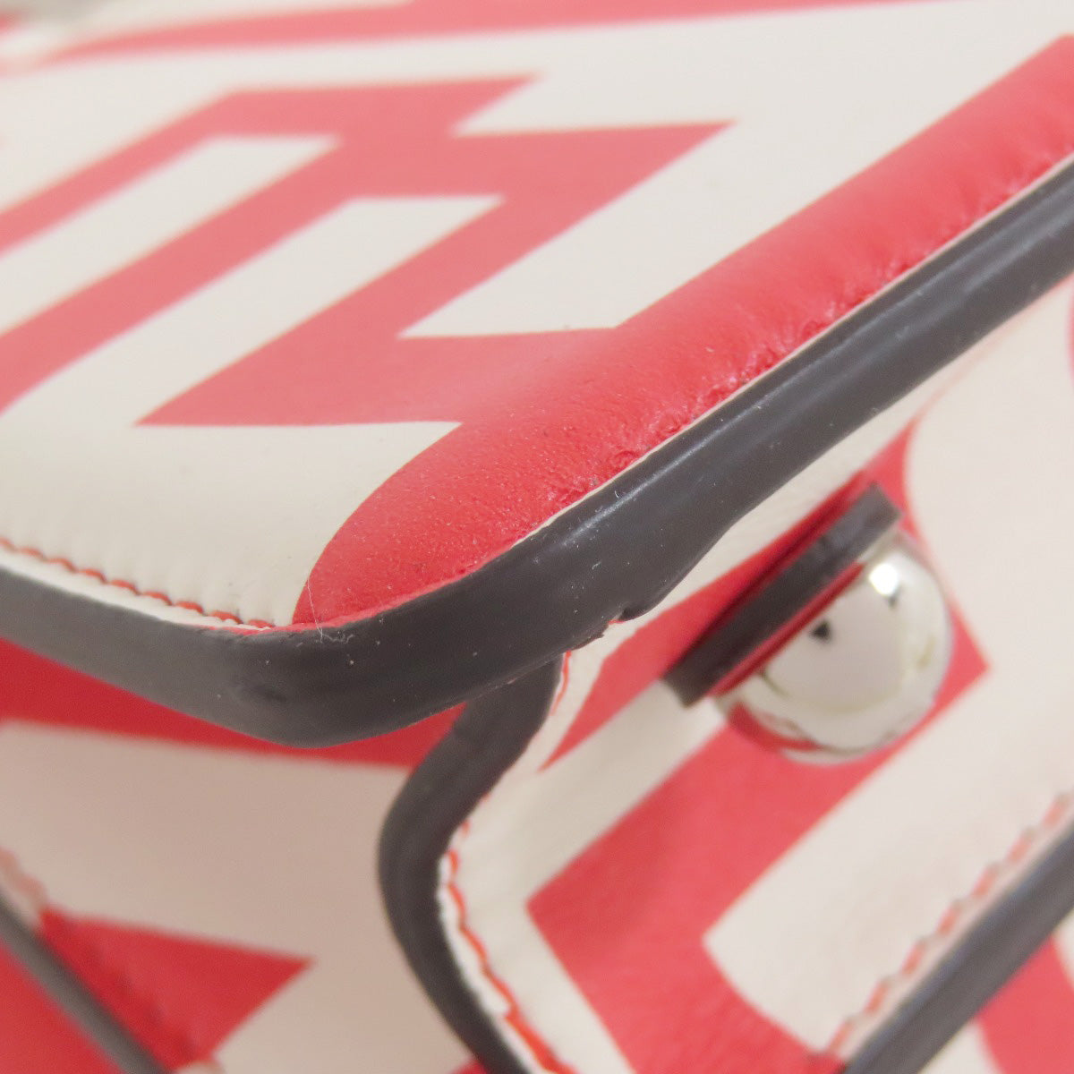 FENDI Handbag Calfskin Red Marc Jacobs collaboration Peekaboo I See You 2WAY