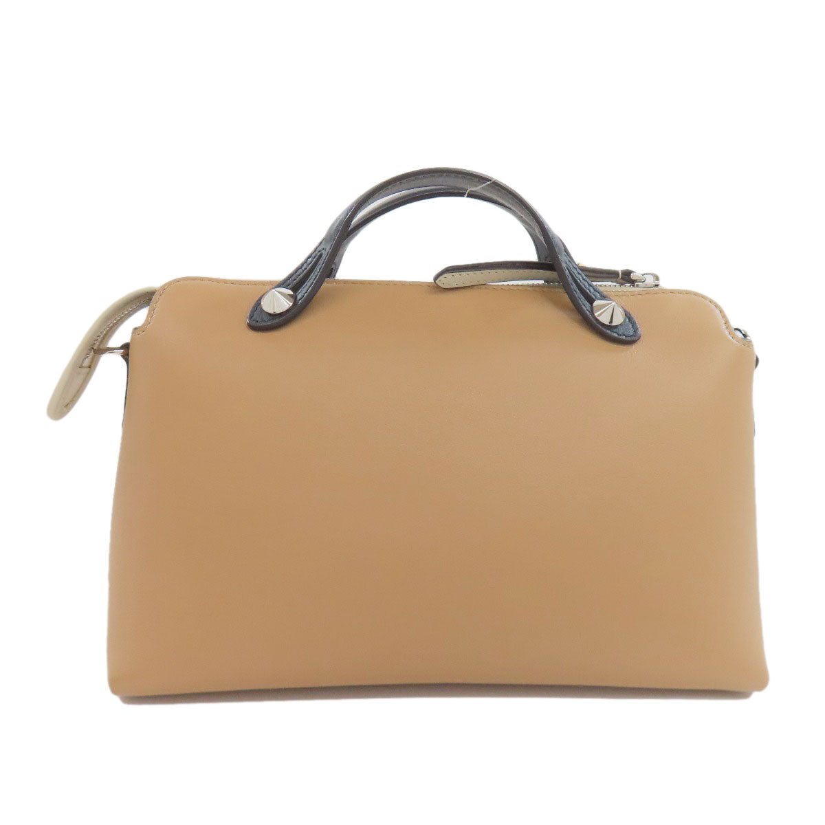 FENDI Handbag Calfskin Brown By the way 2WAY