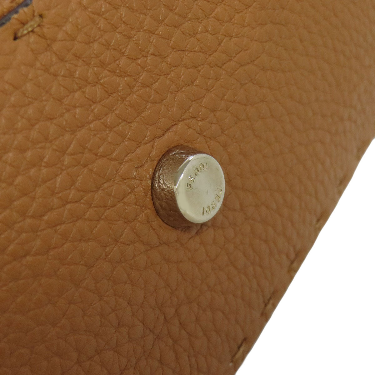 FENDI Handbag leather Brown Peekaboo Celeria 2WAY