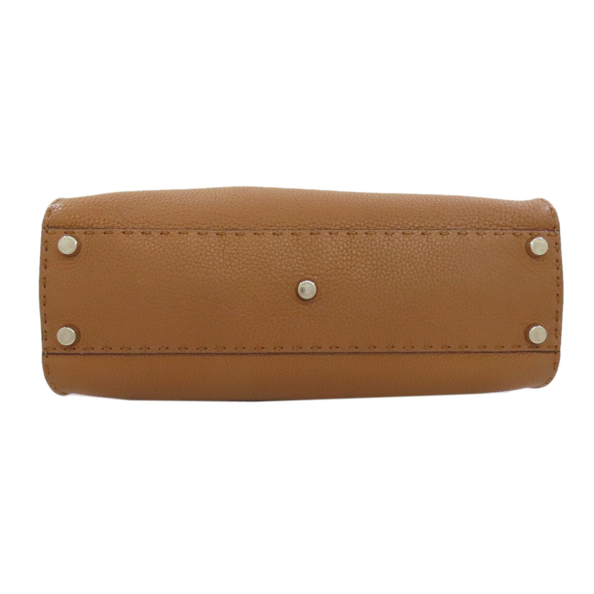 FENDI Handbag leather Brown Peekaboo Celeria 2WAY