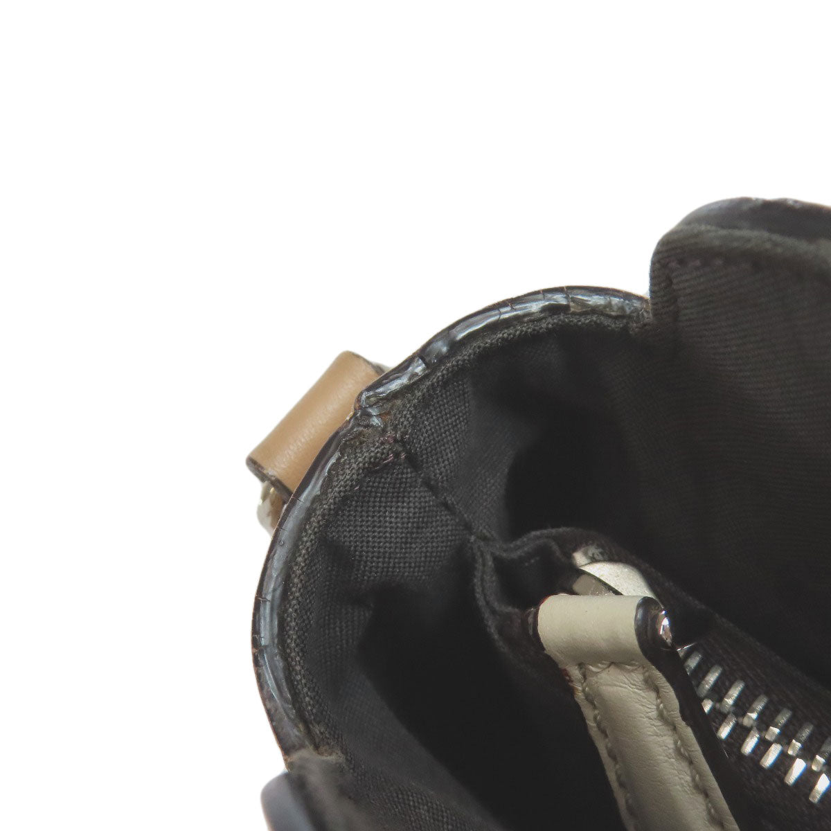 FENDI Handbag leather Brown By the way 2WAY