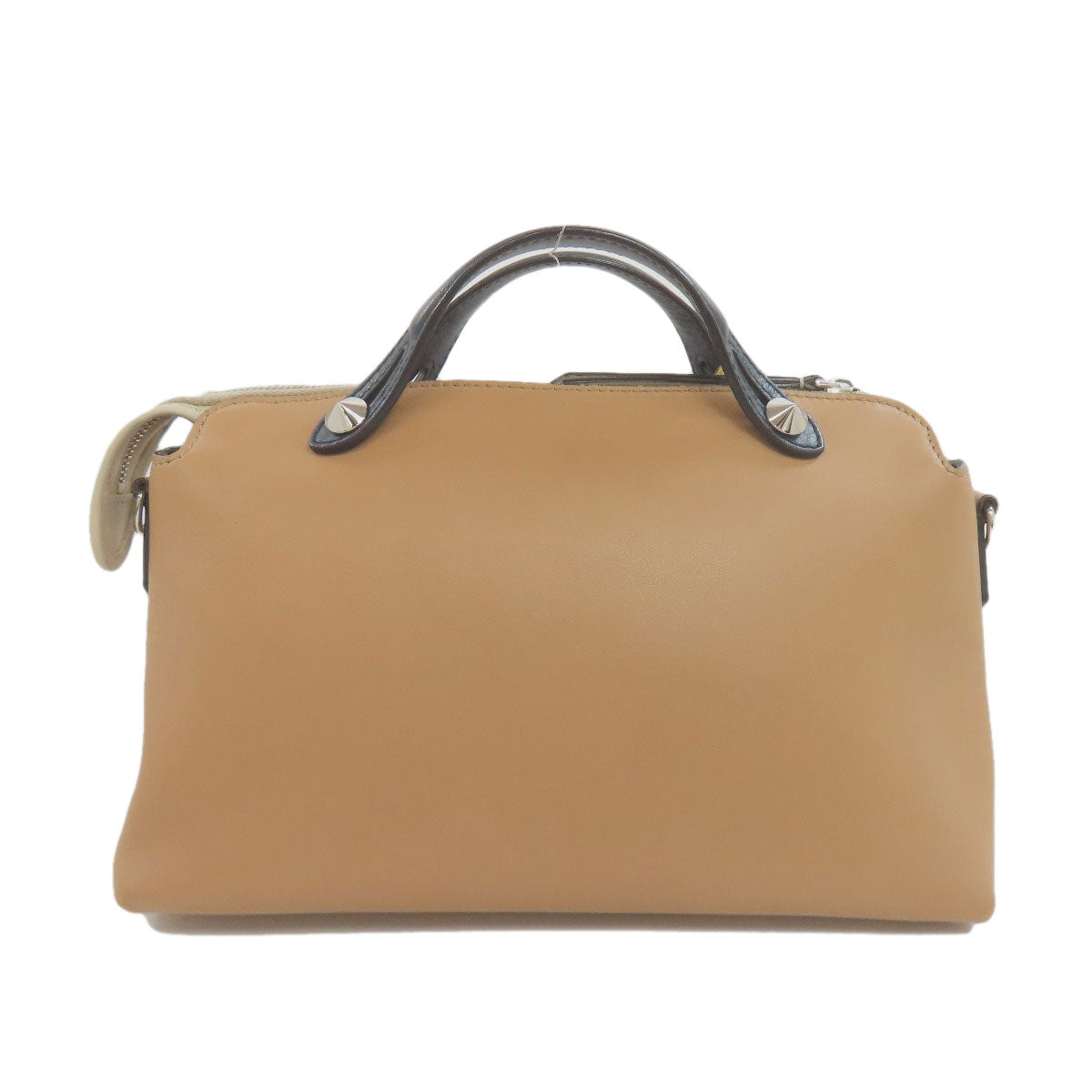 FENDI Handbag leather Brown By the way 2WAY
