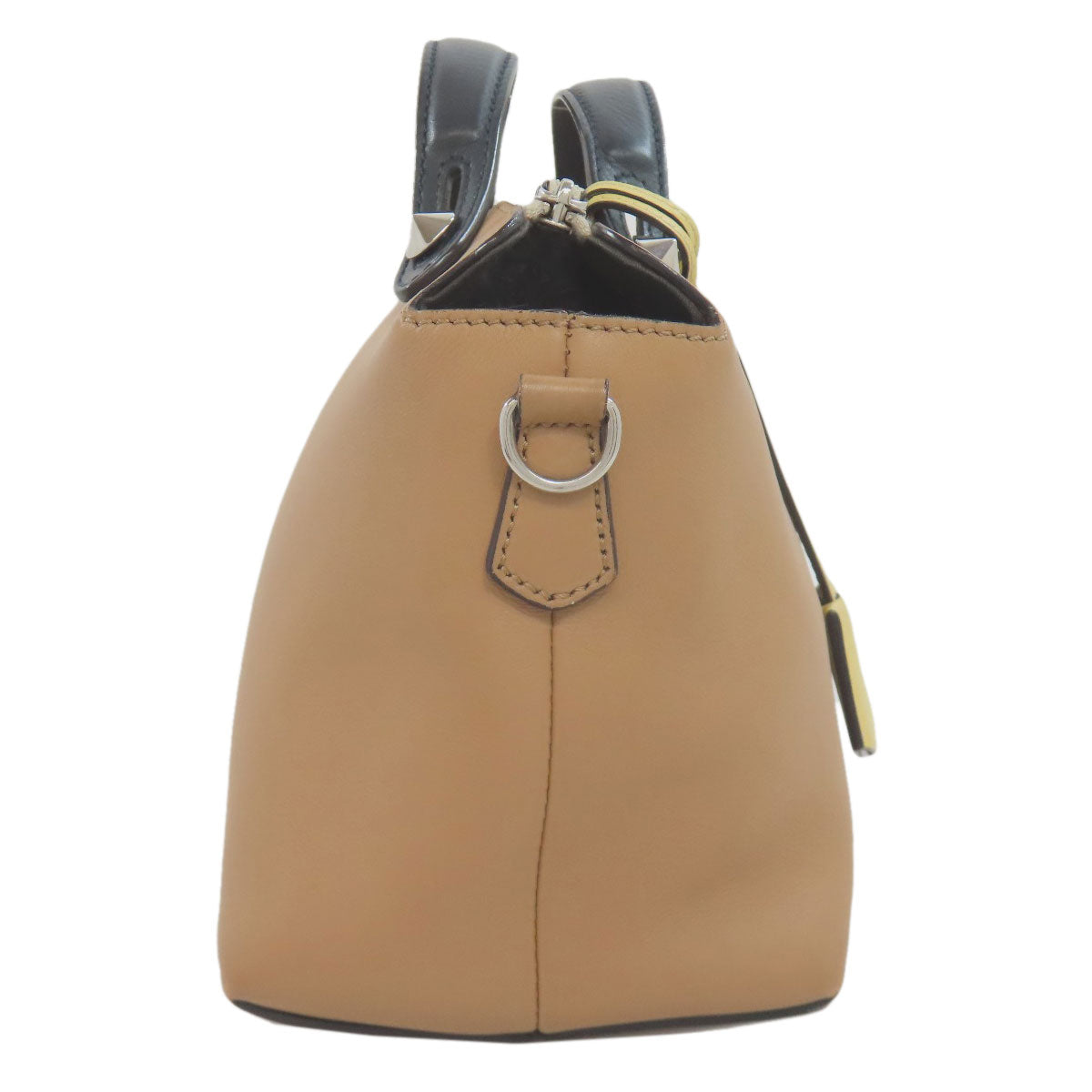 FENDI Handbag leather Brown By the way 2WAY
