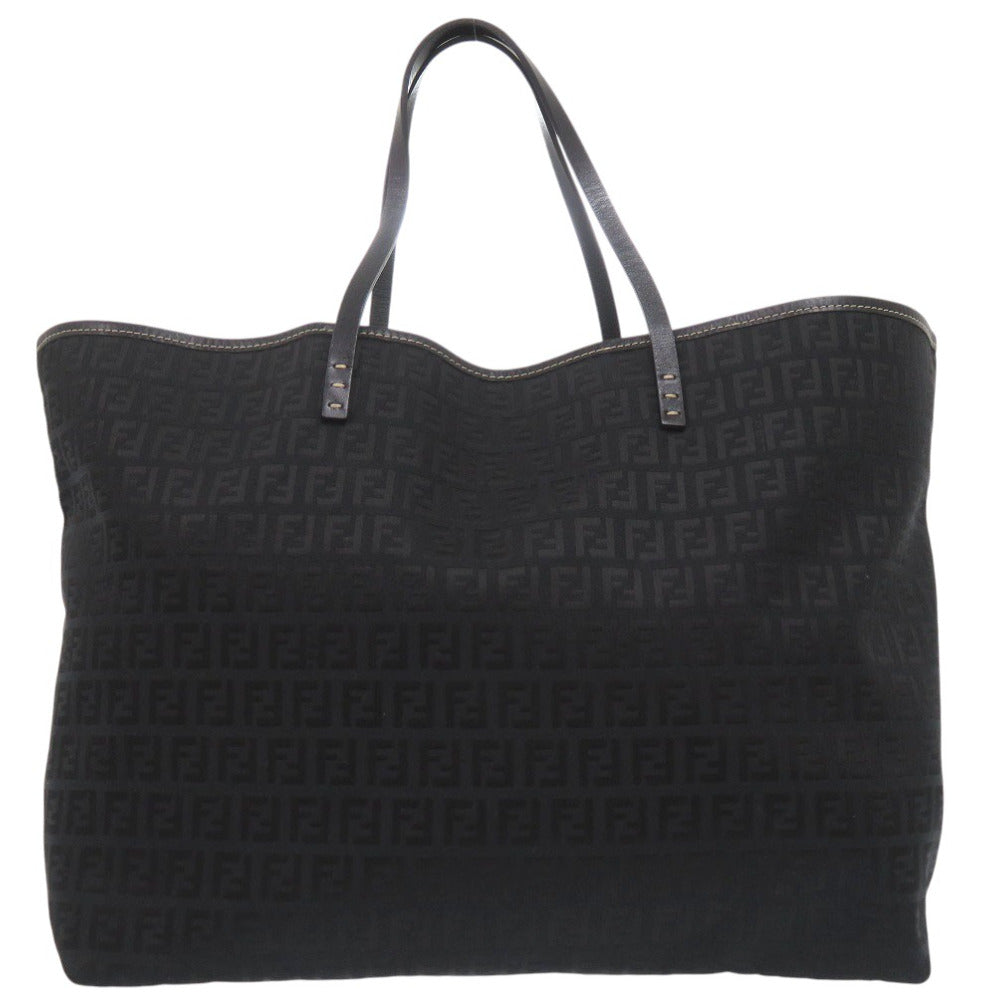 FENDI Tote Bag canvas black Zucchino Women Used