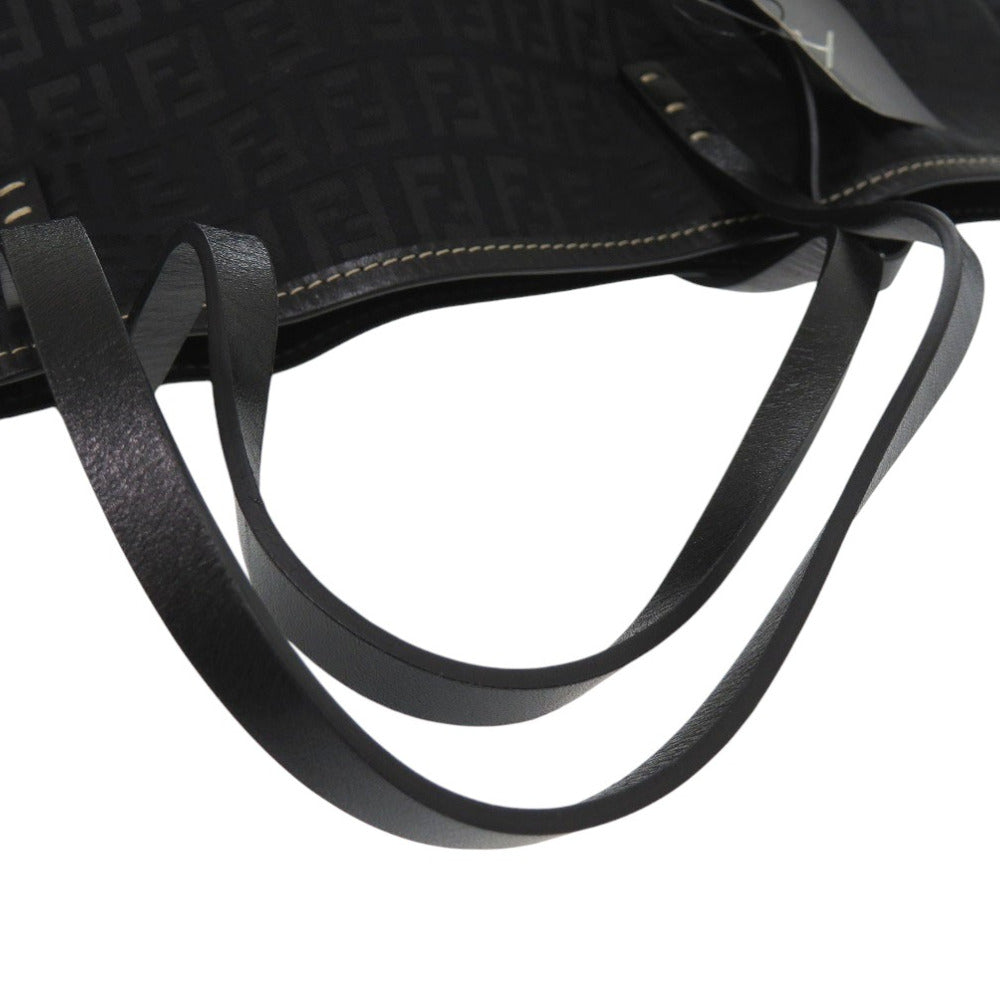 FENDI Tote Bag canvas black Zucchino Women Used