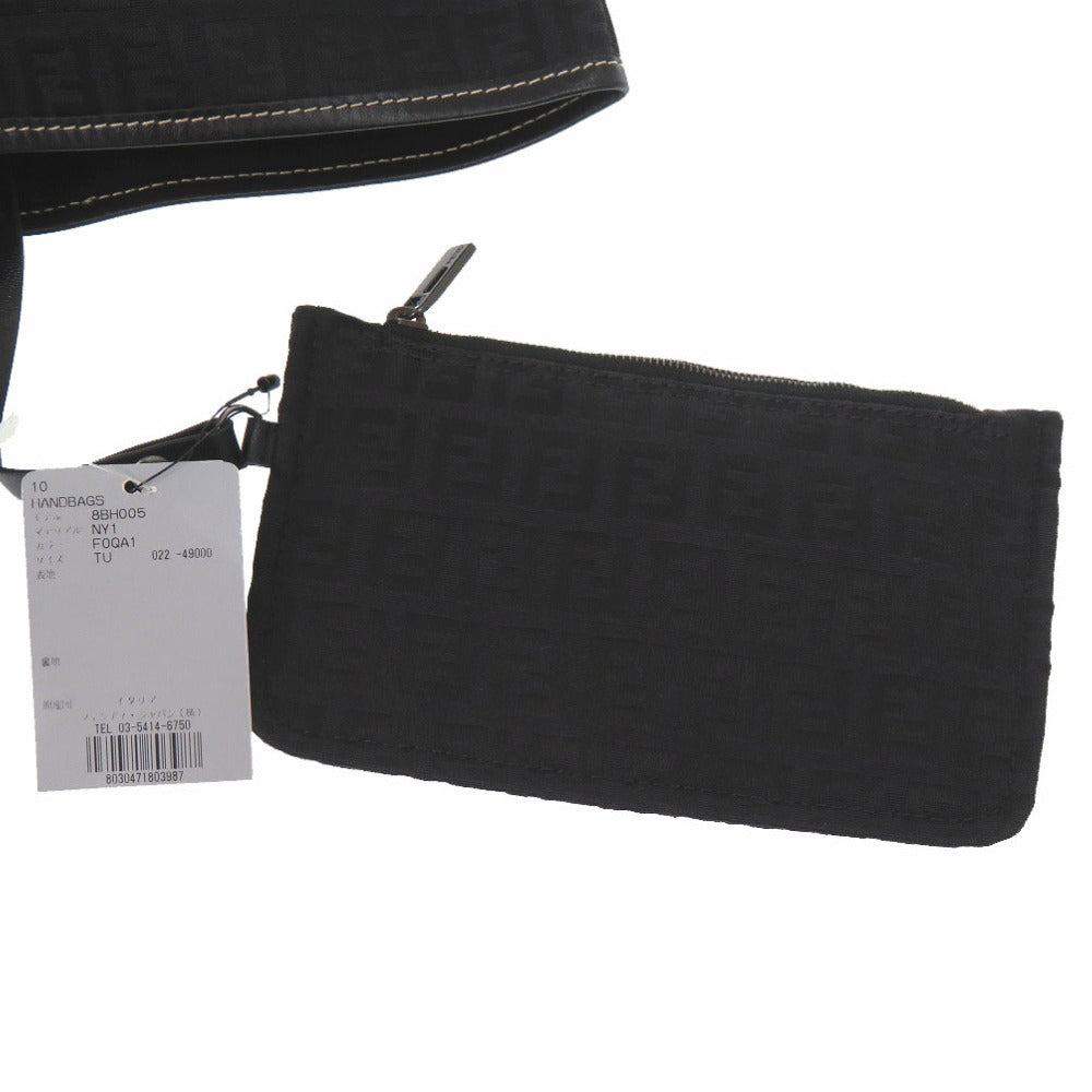 FENDI Tote Bag canvas black Zucchino Women Used