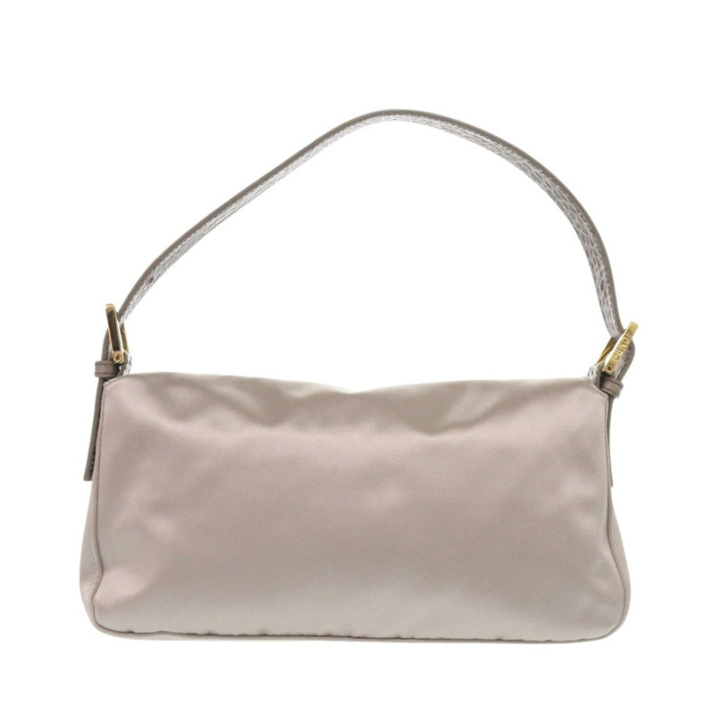 FENDI Handbag 8BR600 TG2 Satin, Leather Gurege Mamma Bucket Women Used