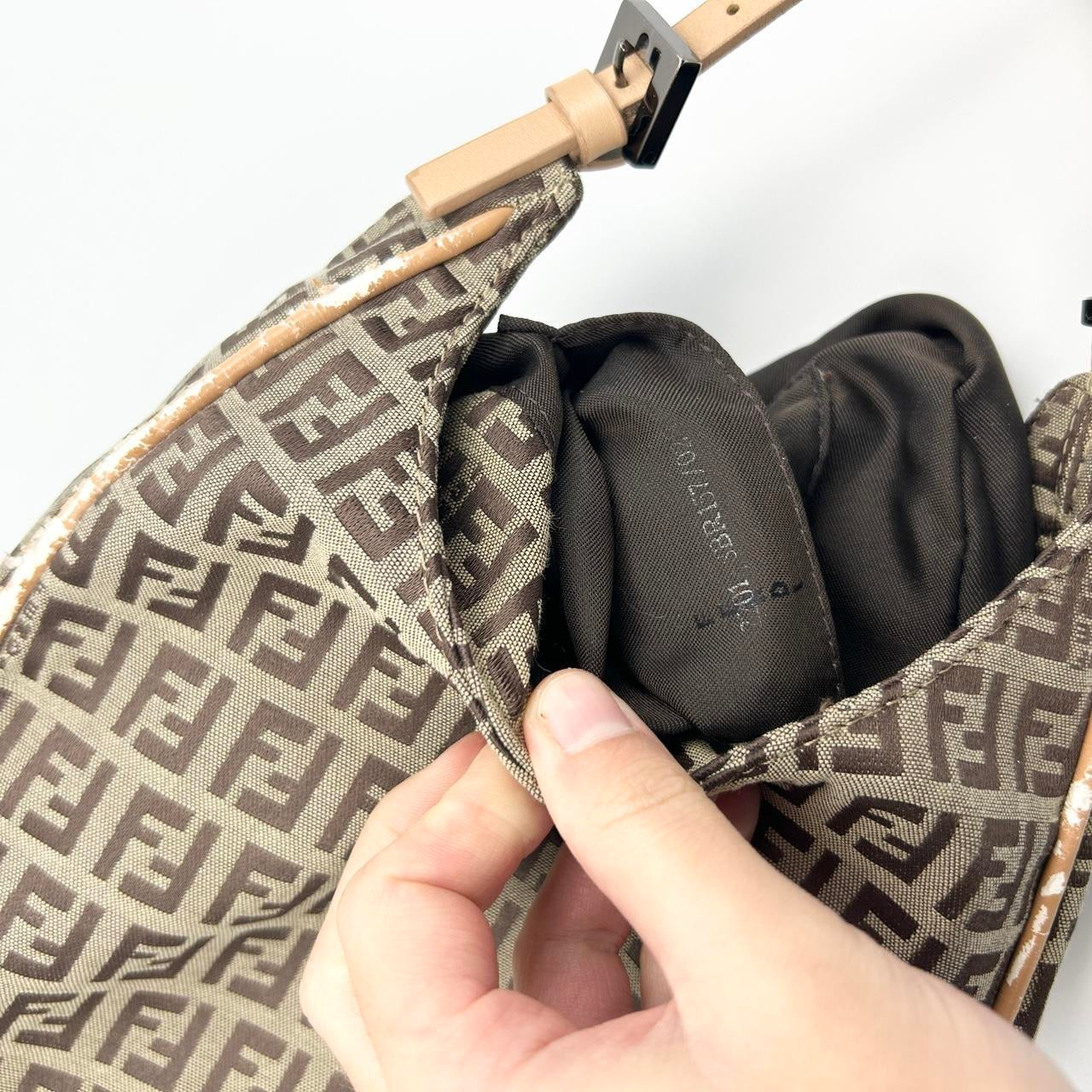 Vintage Fendi Zucca Shoulder Bag
