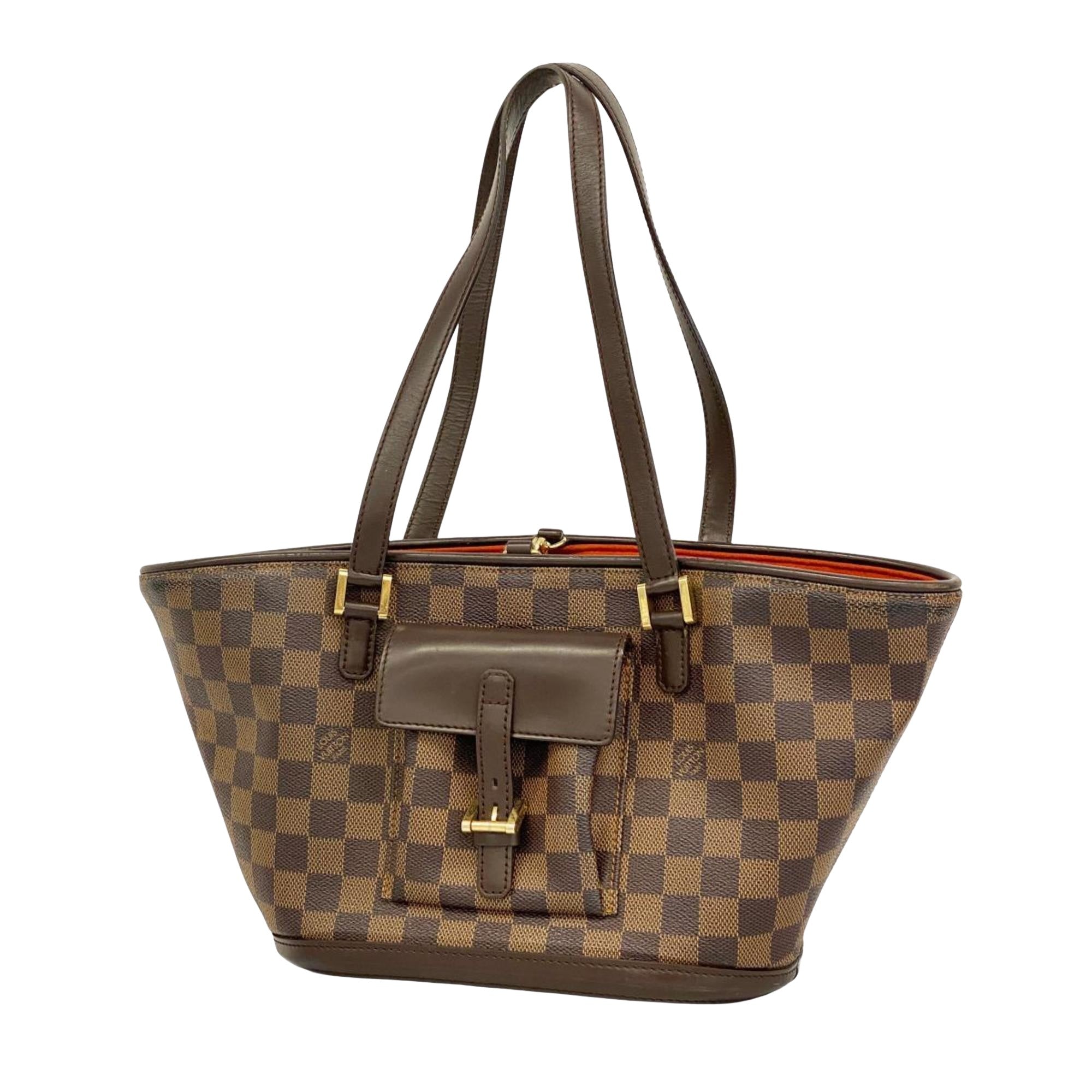 Louis Vuitton Manosque Canvas Shoulder Bag ()