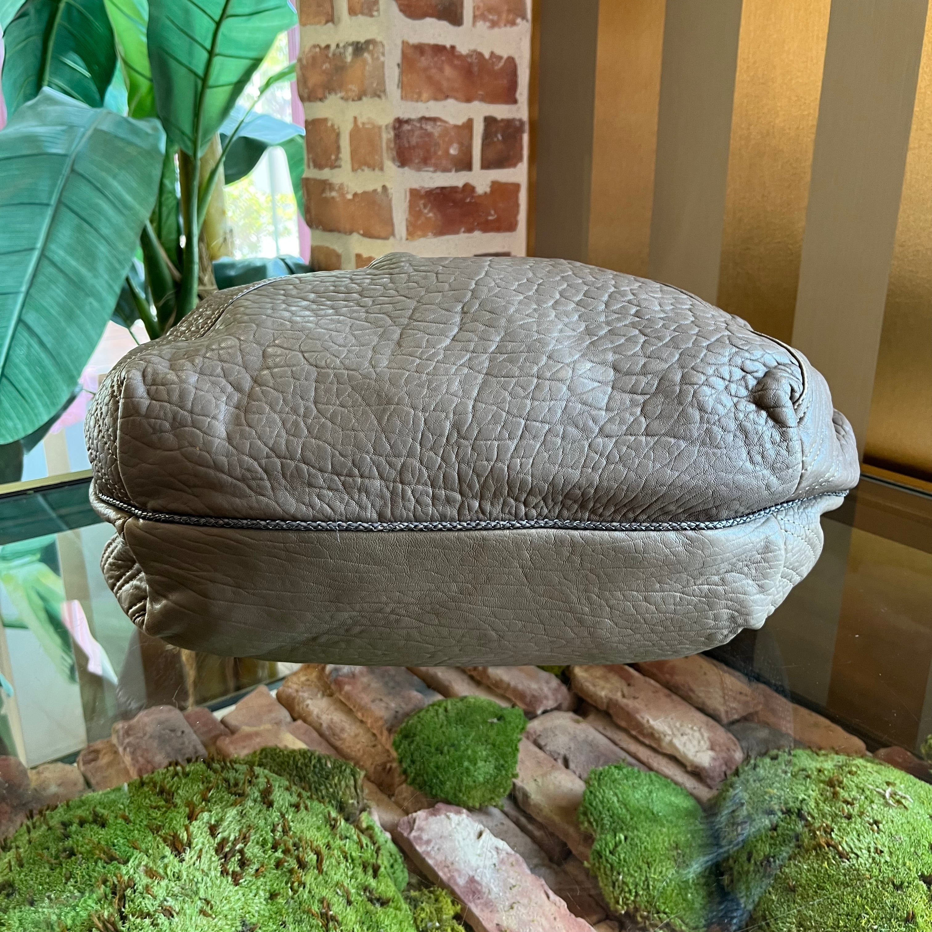 FENDI Spy Taupe Leather Shoulder Bag