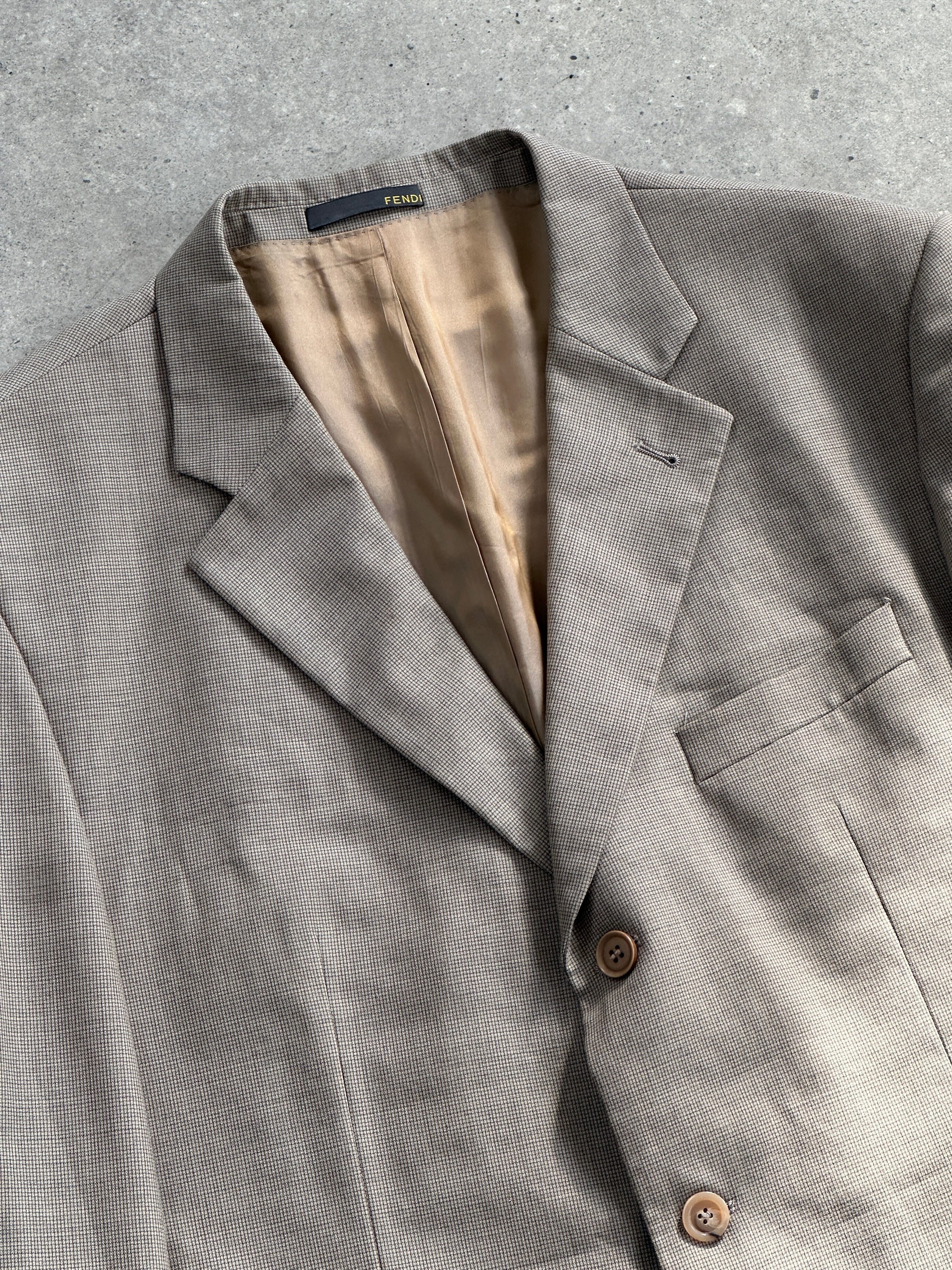 Fendi x Loro Piana Pure Wool Single Breasted Blazer - 50R/XXL