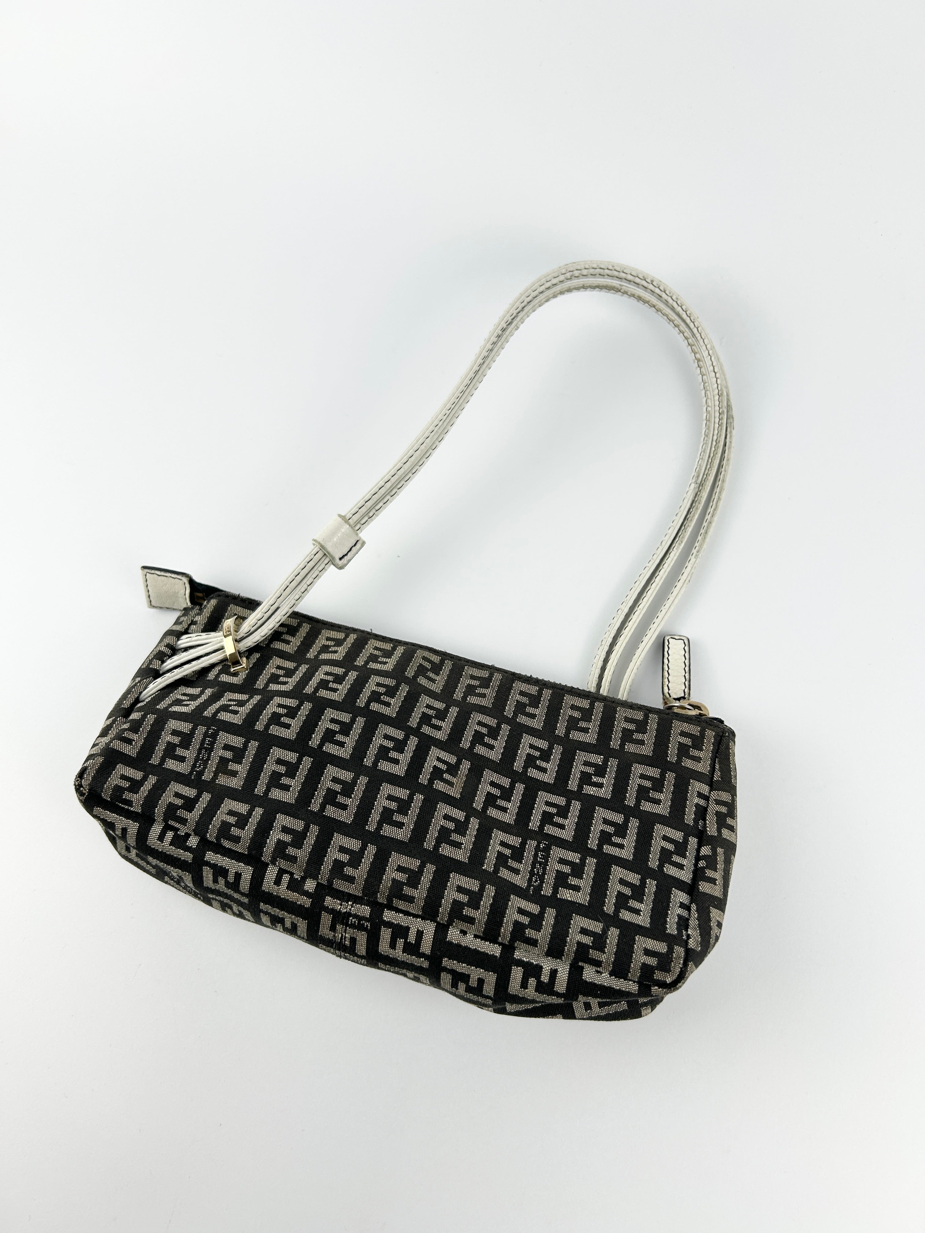Vintage Fendi Zucca Shoulder Bag