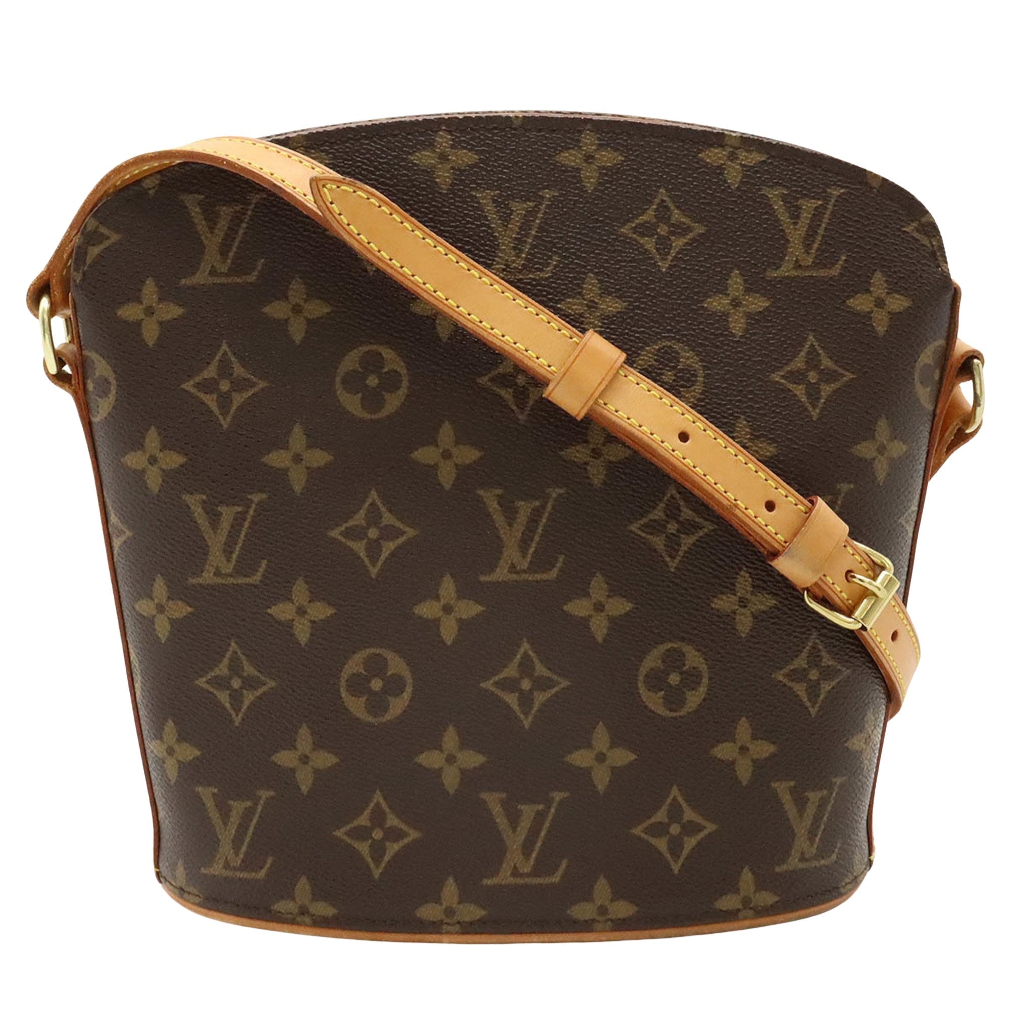 Louis Vuitton Drouot Canvas Shoulder Bag ()