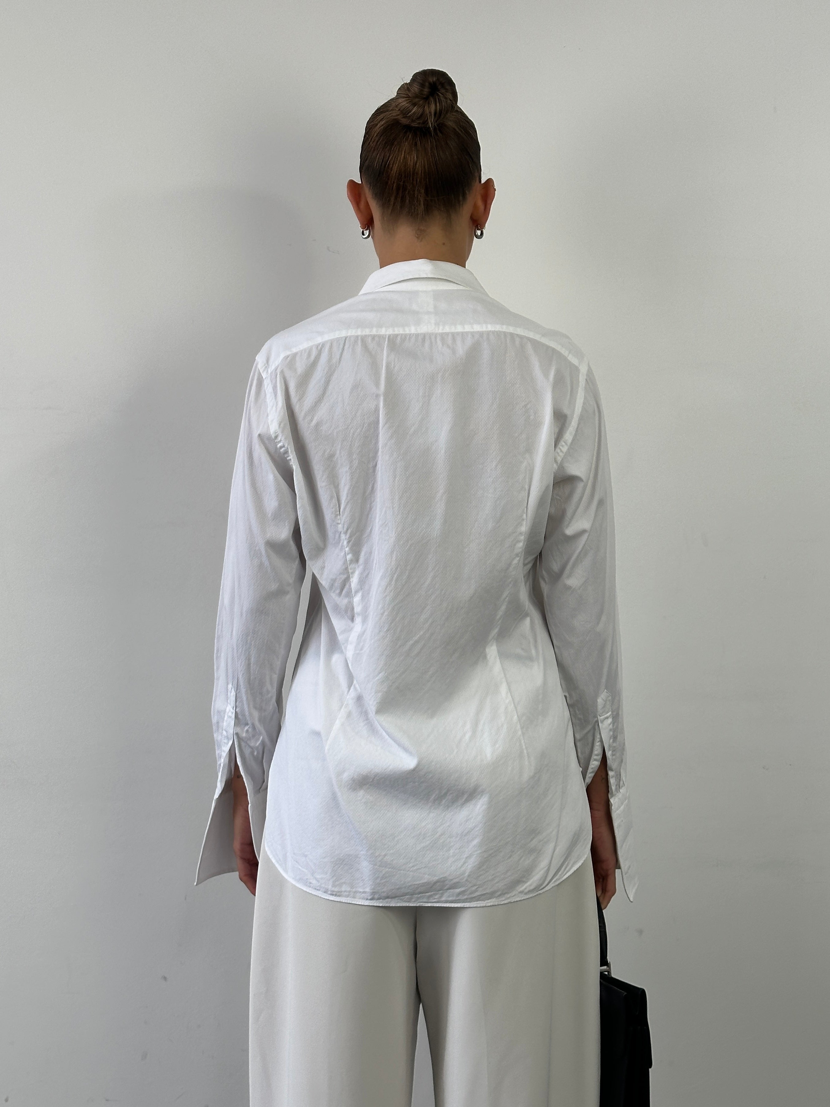 Fendi 00s Pure Cotton Fitted Dress Shirt - M