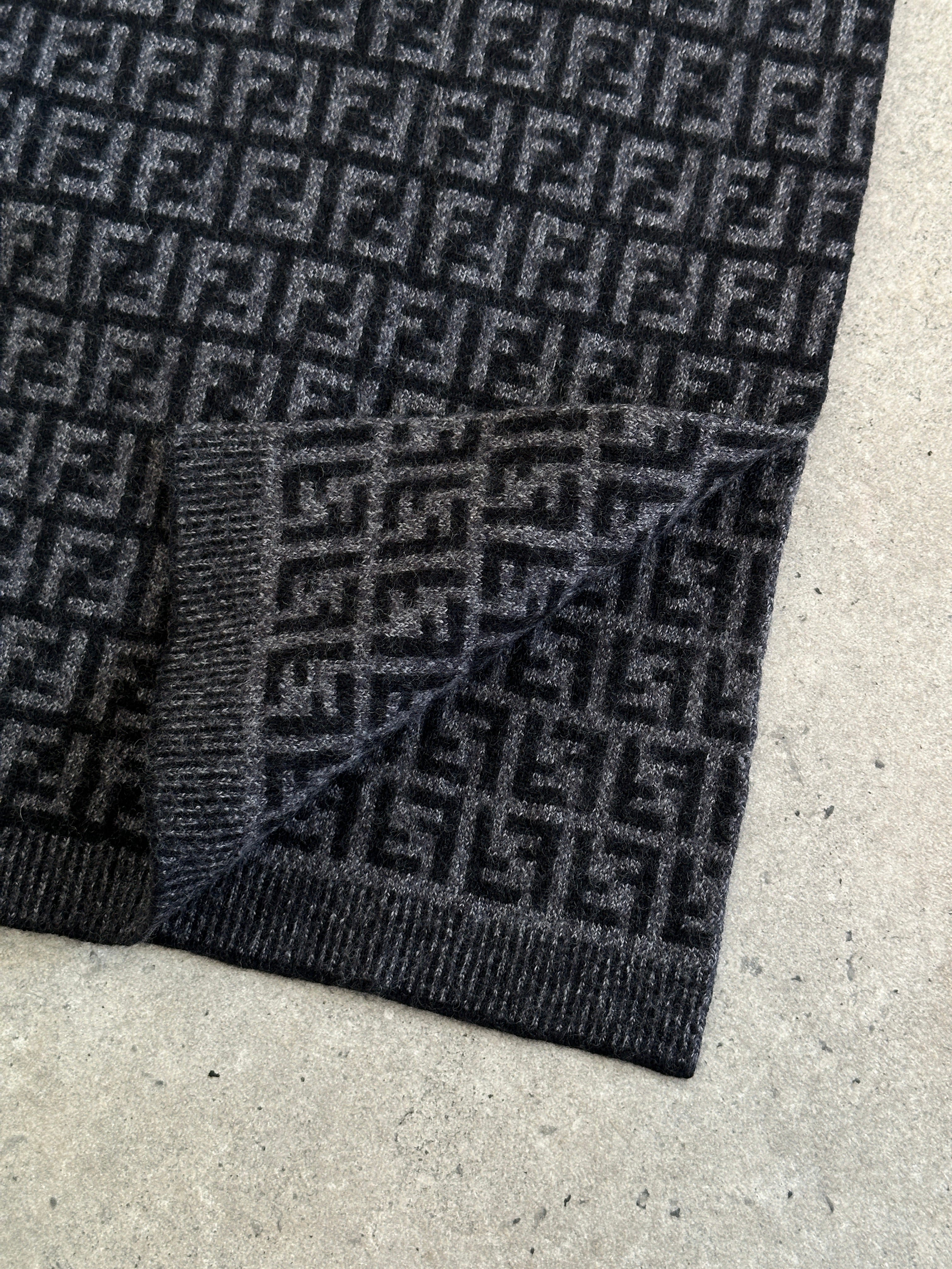 Fendi FF Monogram Pure Wool Scarf