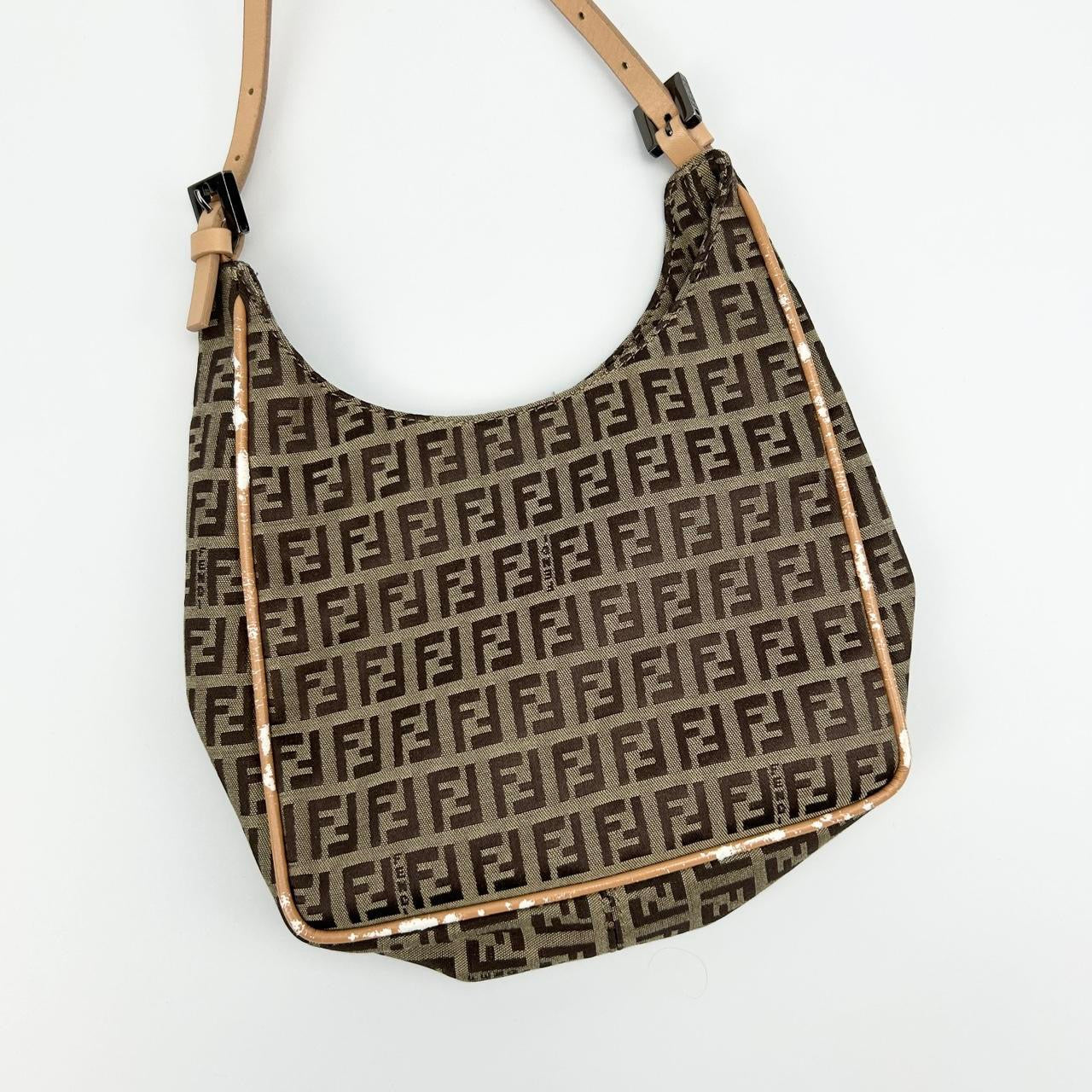 Vintage Fendi Zucca Shoulder Bag