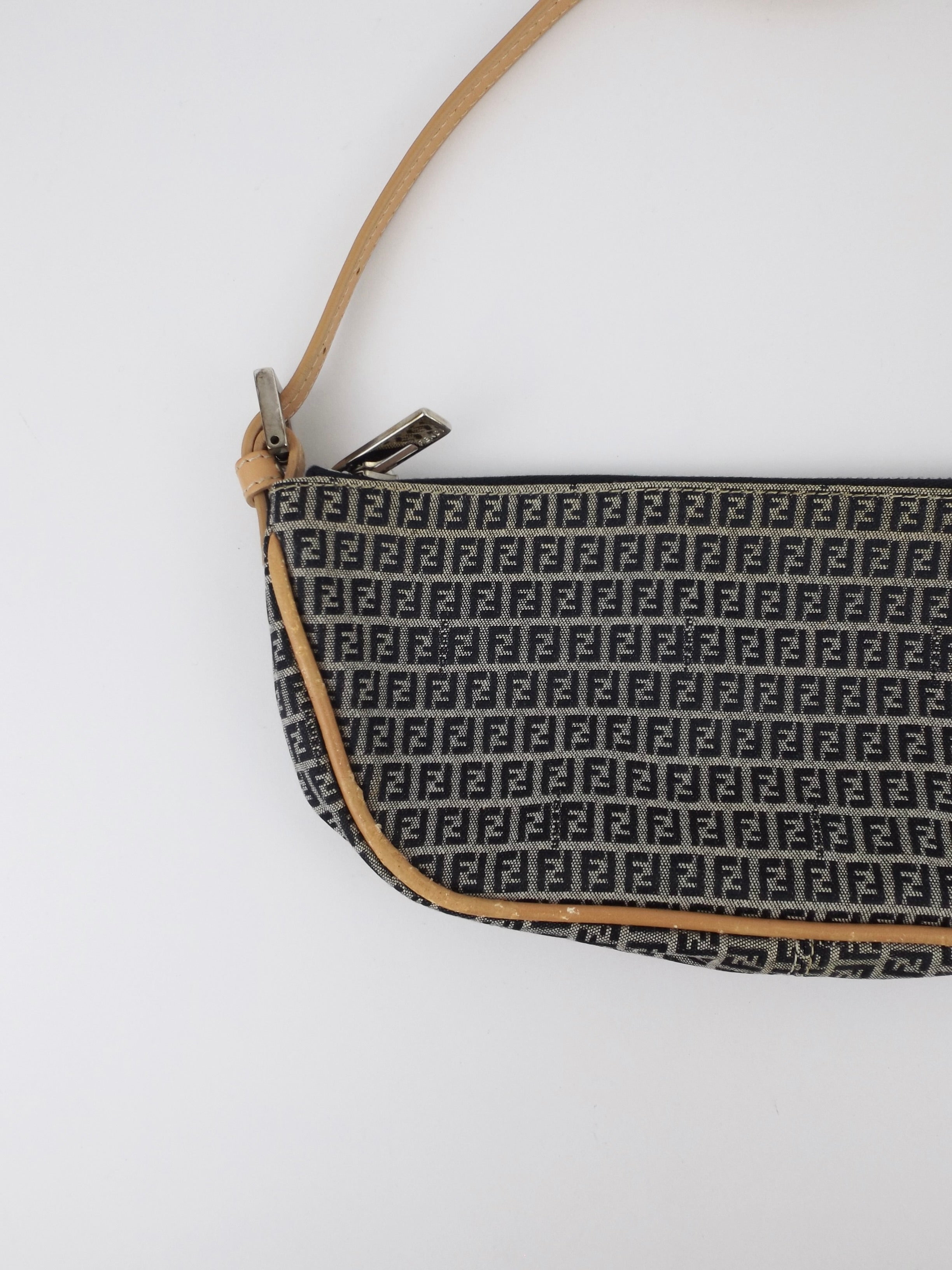 Vintage Fendi Zucca Mini Shoulder Bag
