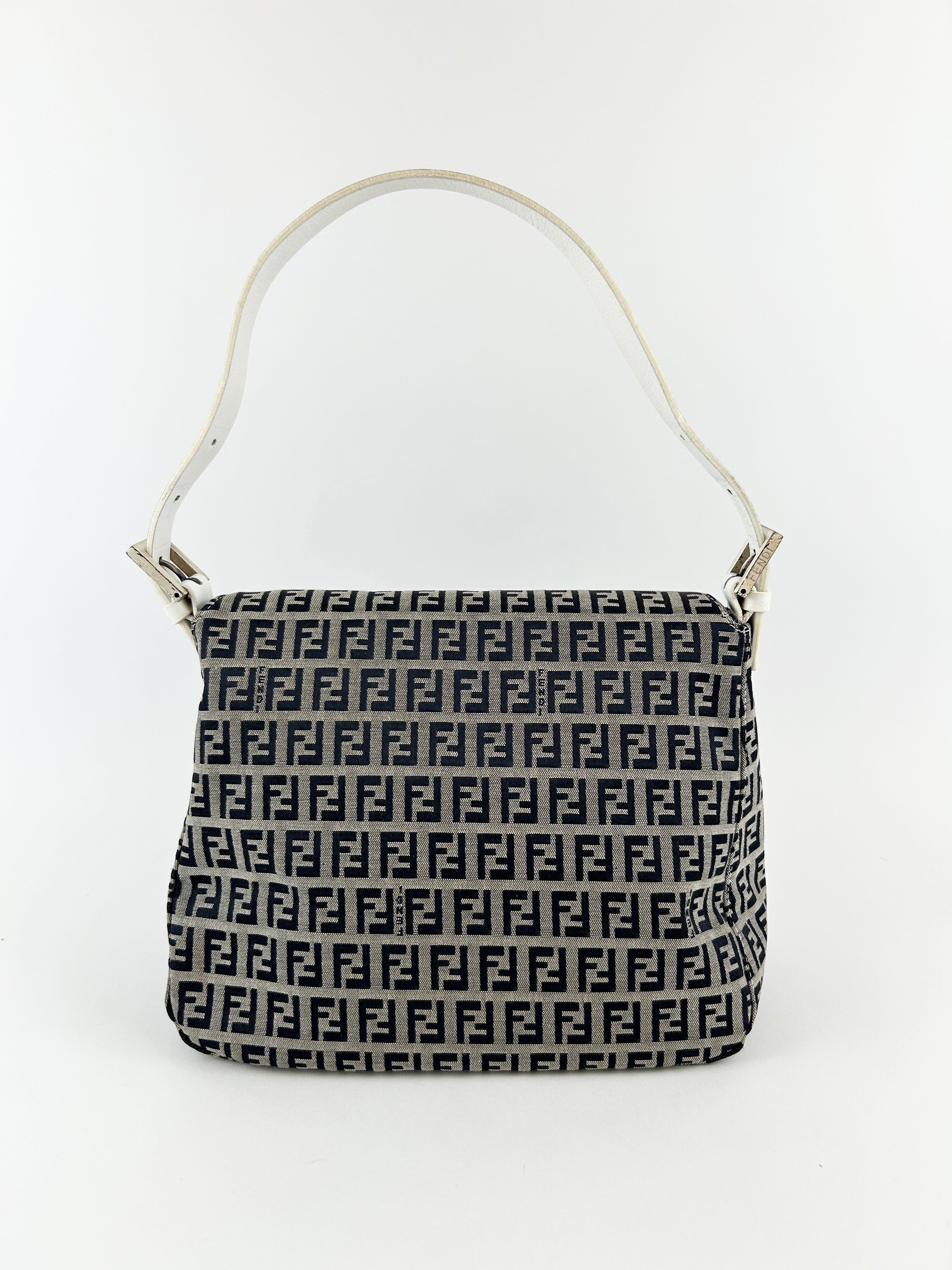 Vintage Fendi Zucca Mamma Baguette Shoulder Bag