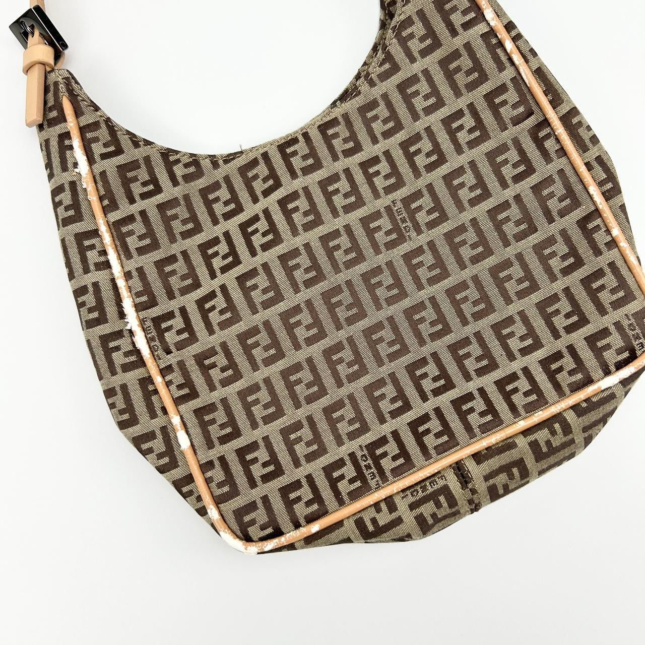 Vintage Fendi Zucca Shoulder Bag