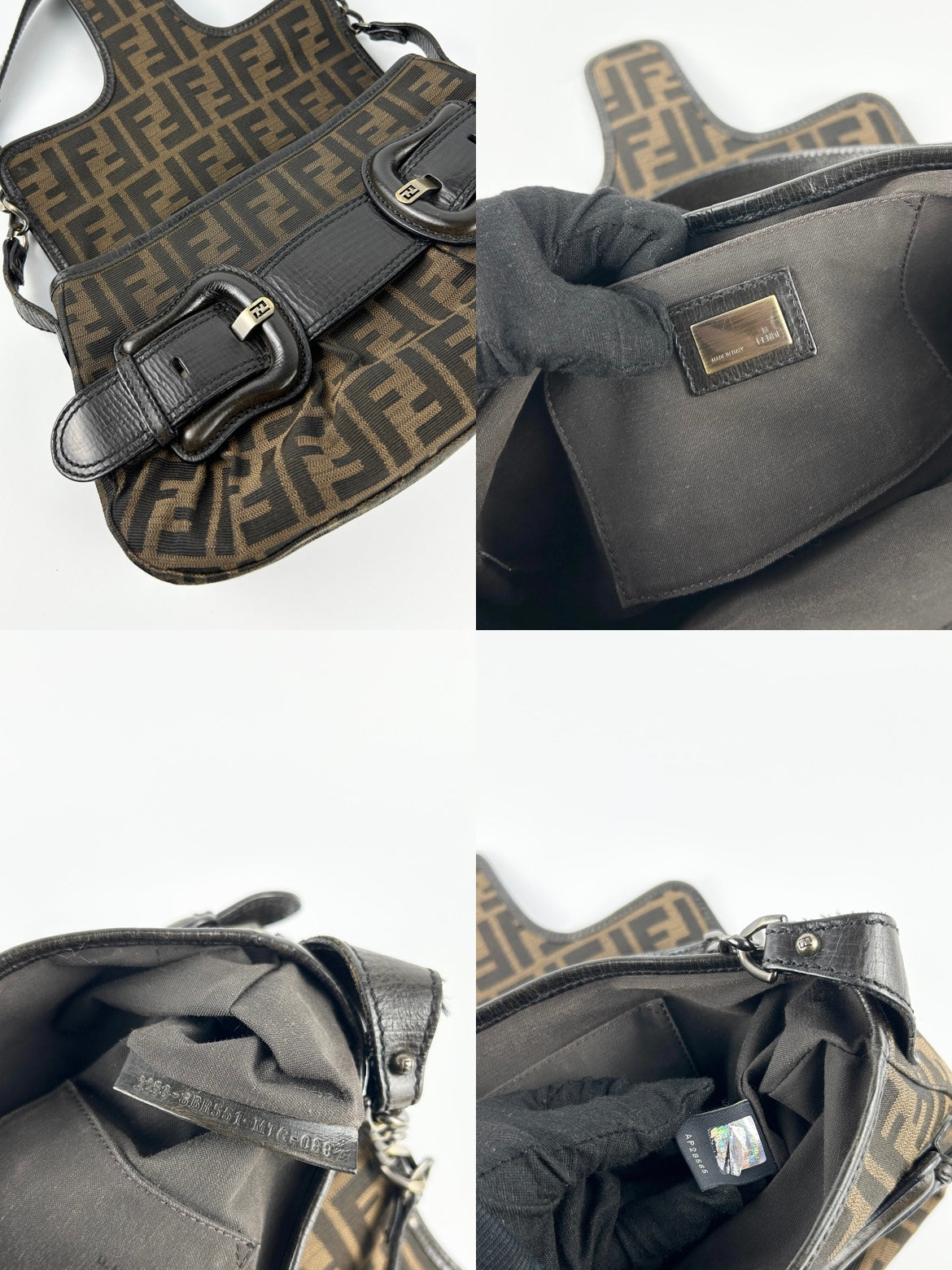 Fendi Zucca Tobacco Shoulder Bag