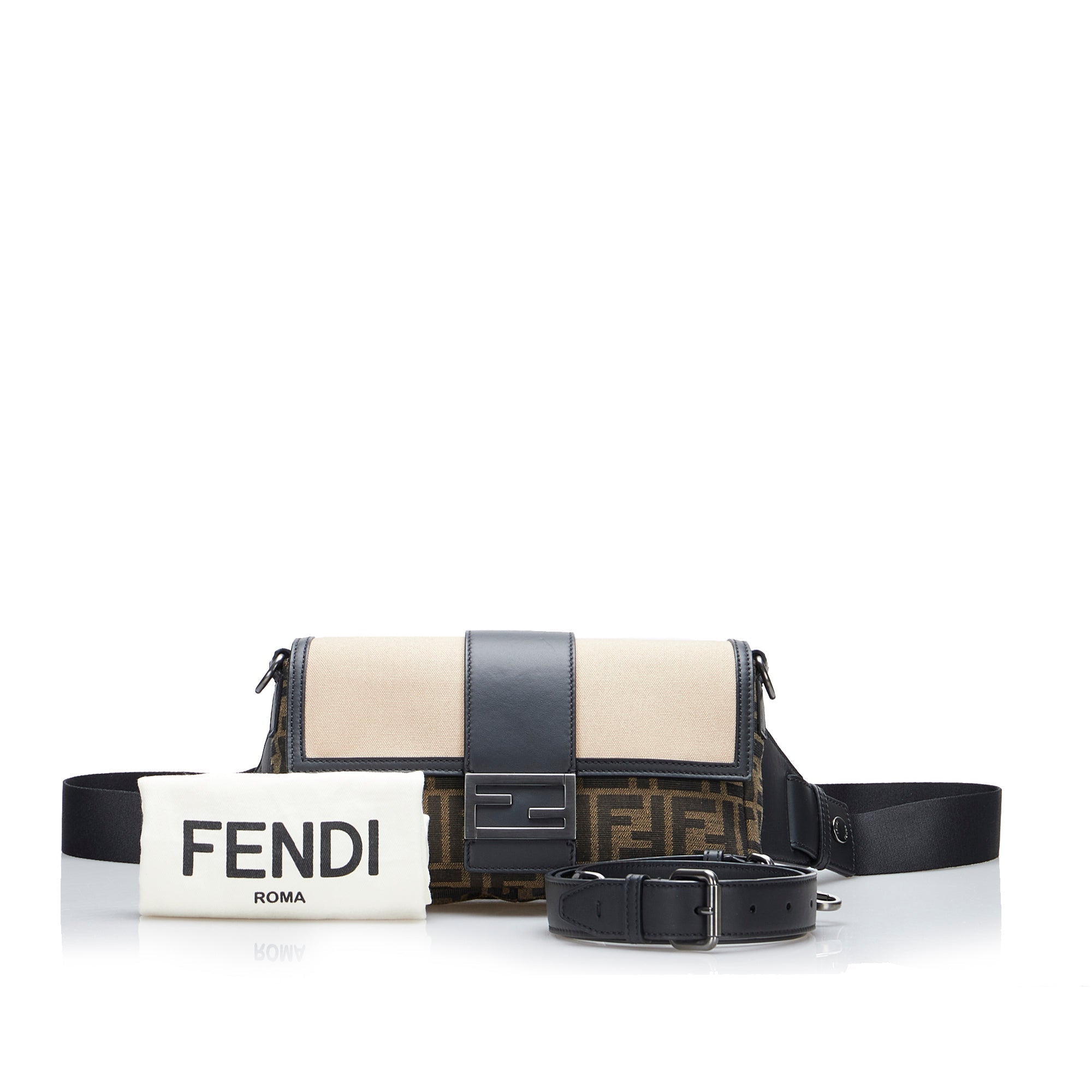 Brown Fendi Zucca Convertible Belt Bag