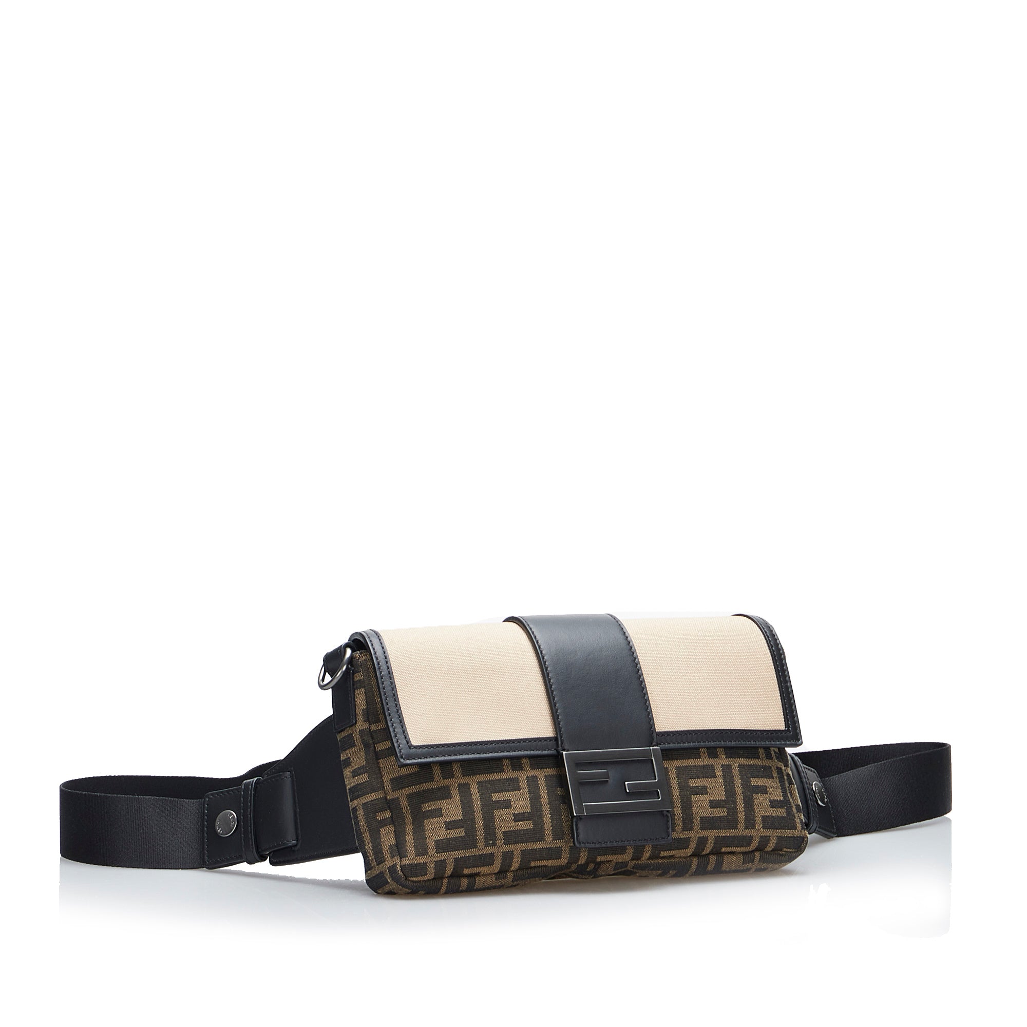 Brown Fendi Zucca Convertible Belt Bag