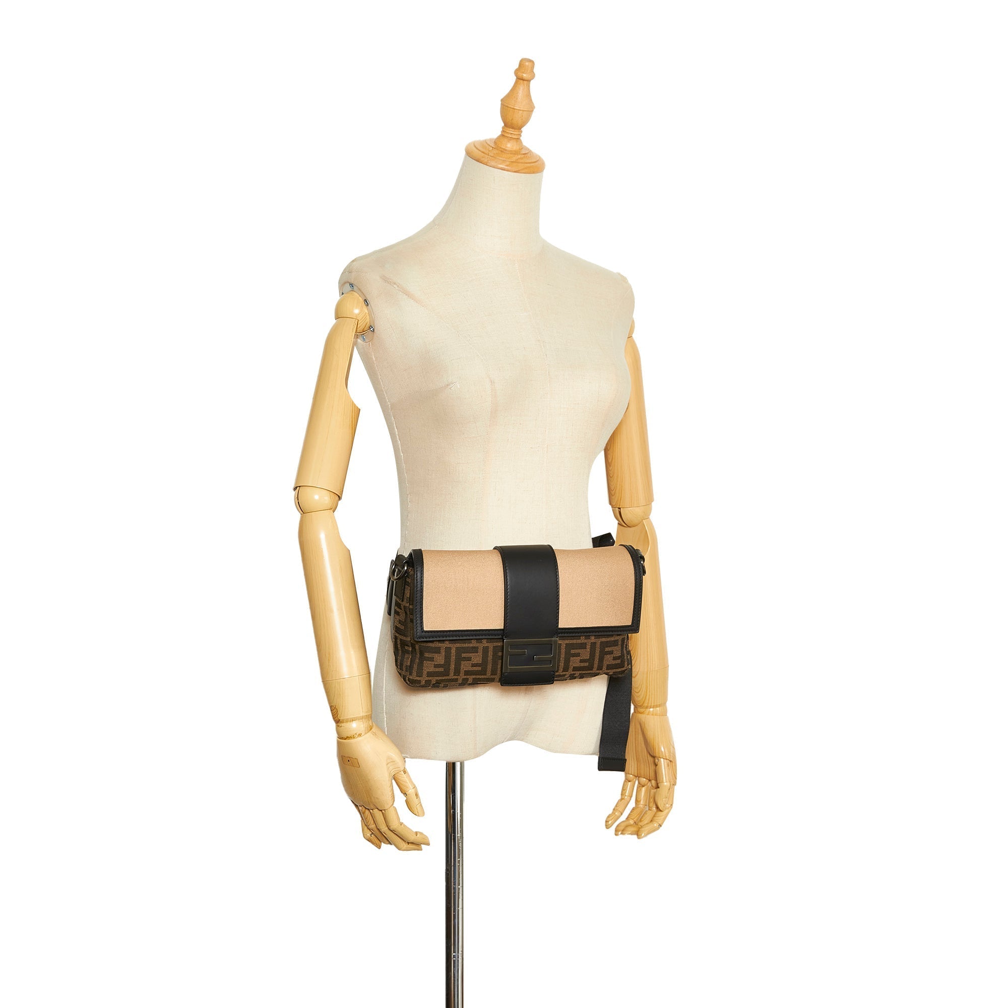 Brown Fendi Zucca Convertible Belt Bag