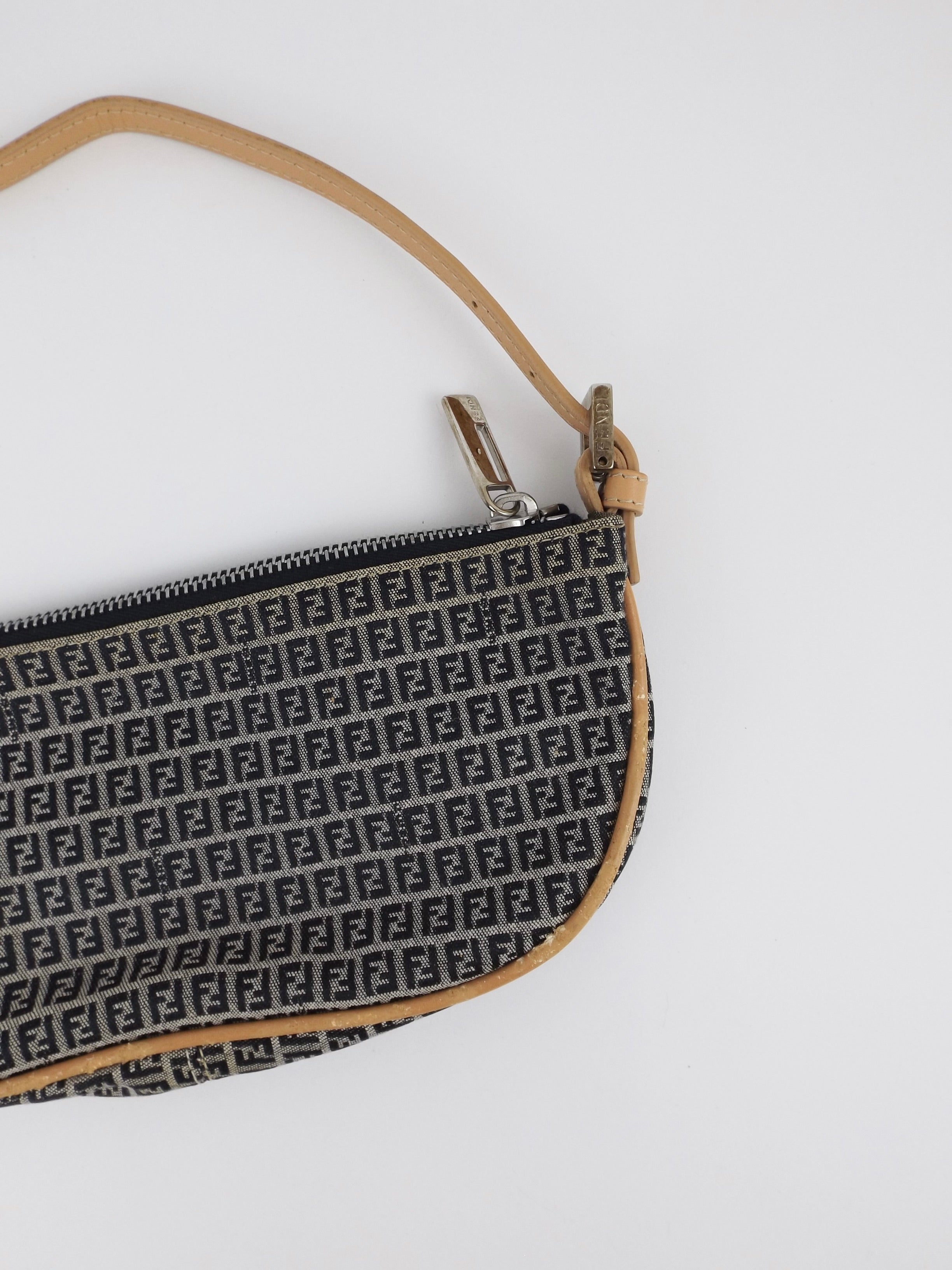Vintage Fendi Zucca Mini Shoulder Bag