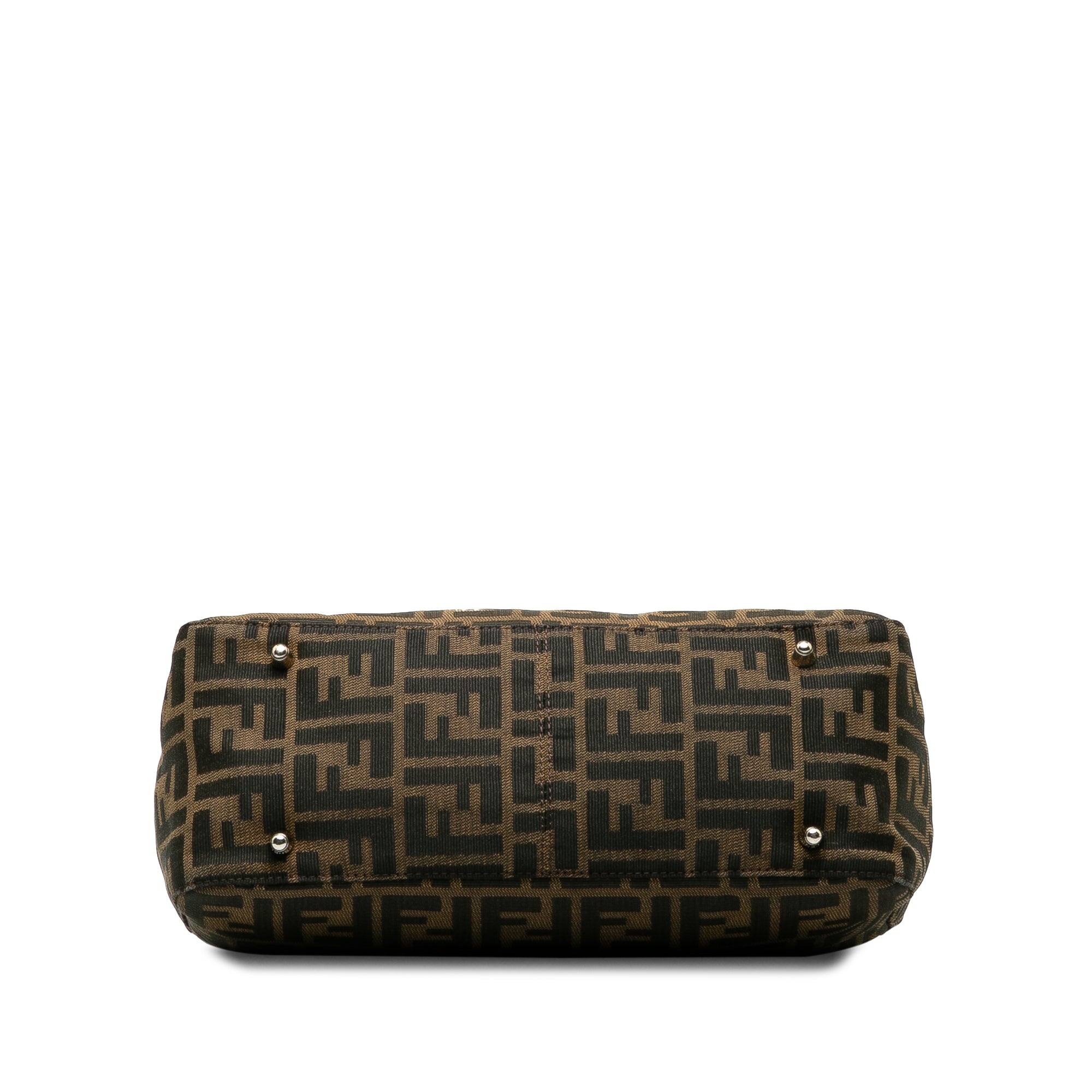 Brown Fendi Small Zucca Canvas Twins Tote