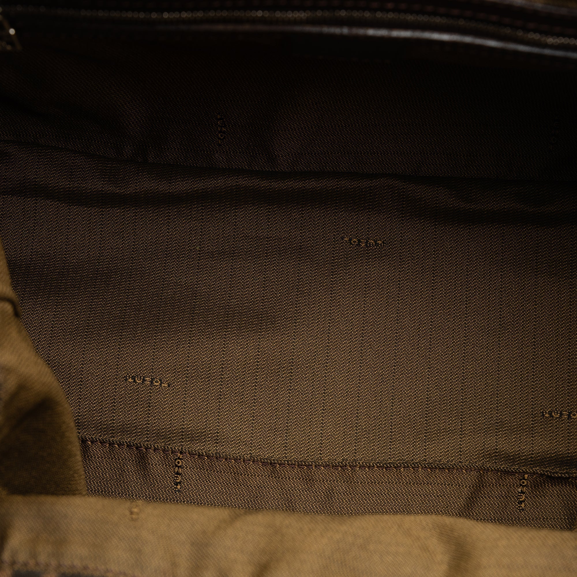 Brown Fendi Small Zucca Canvas Twins Tote