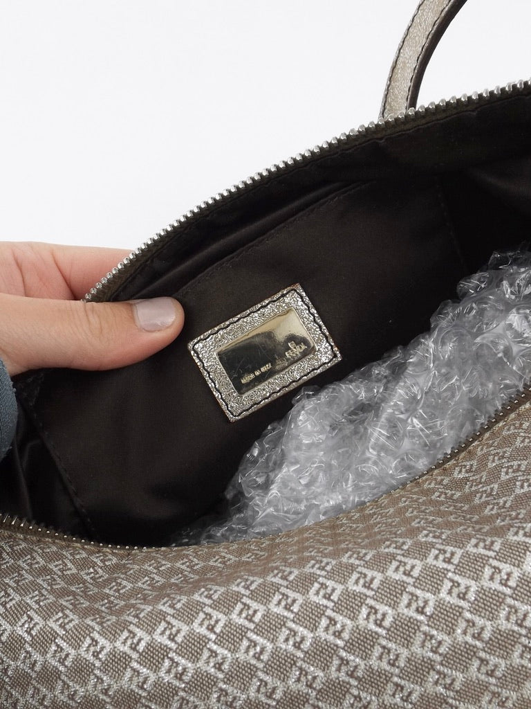 Vintage Fendi Zucca Mini FF Shoulder Bag