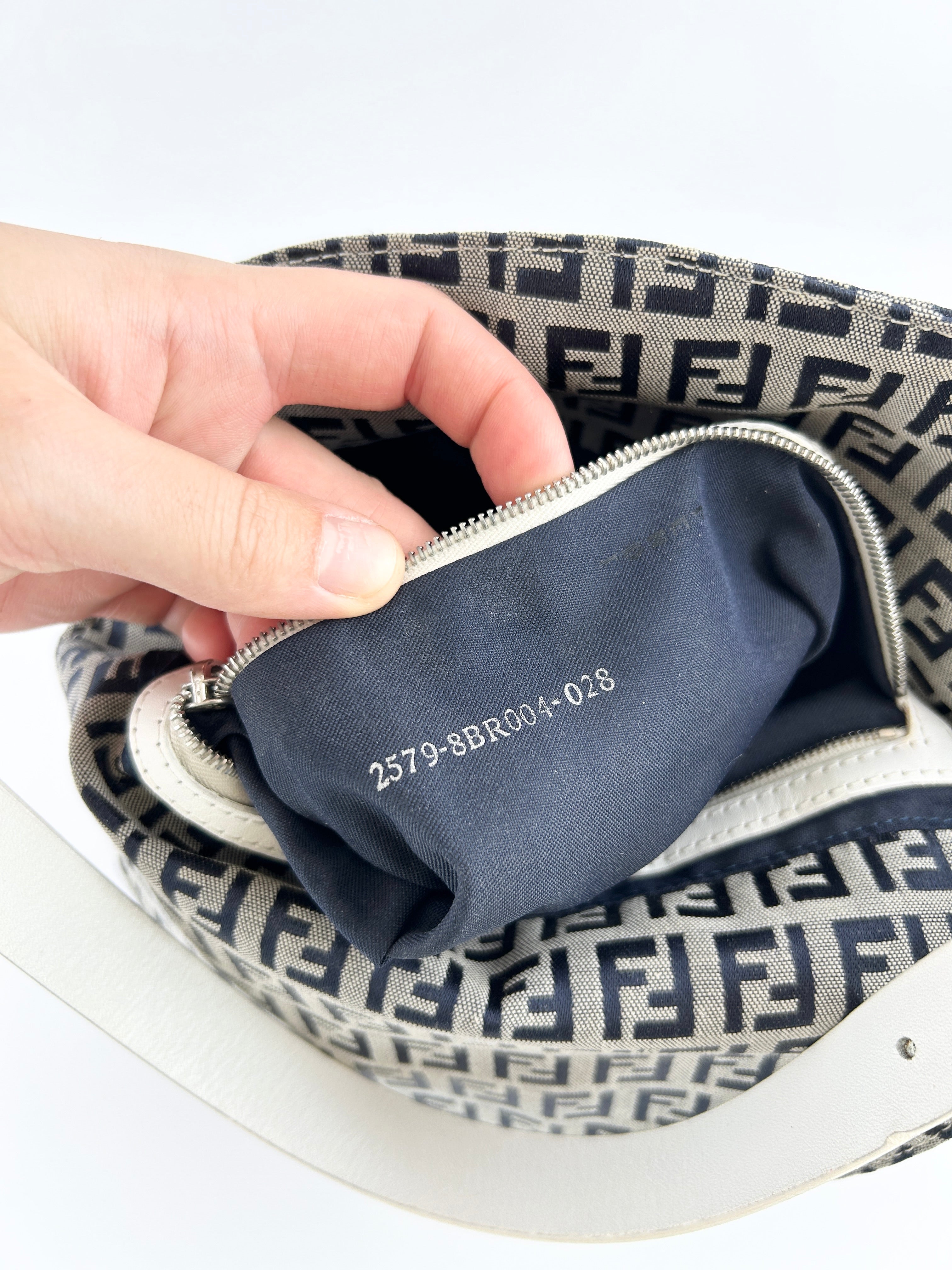 Vintage Fendi Zucca Mamma Baguette Shoulder Bag