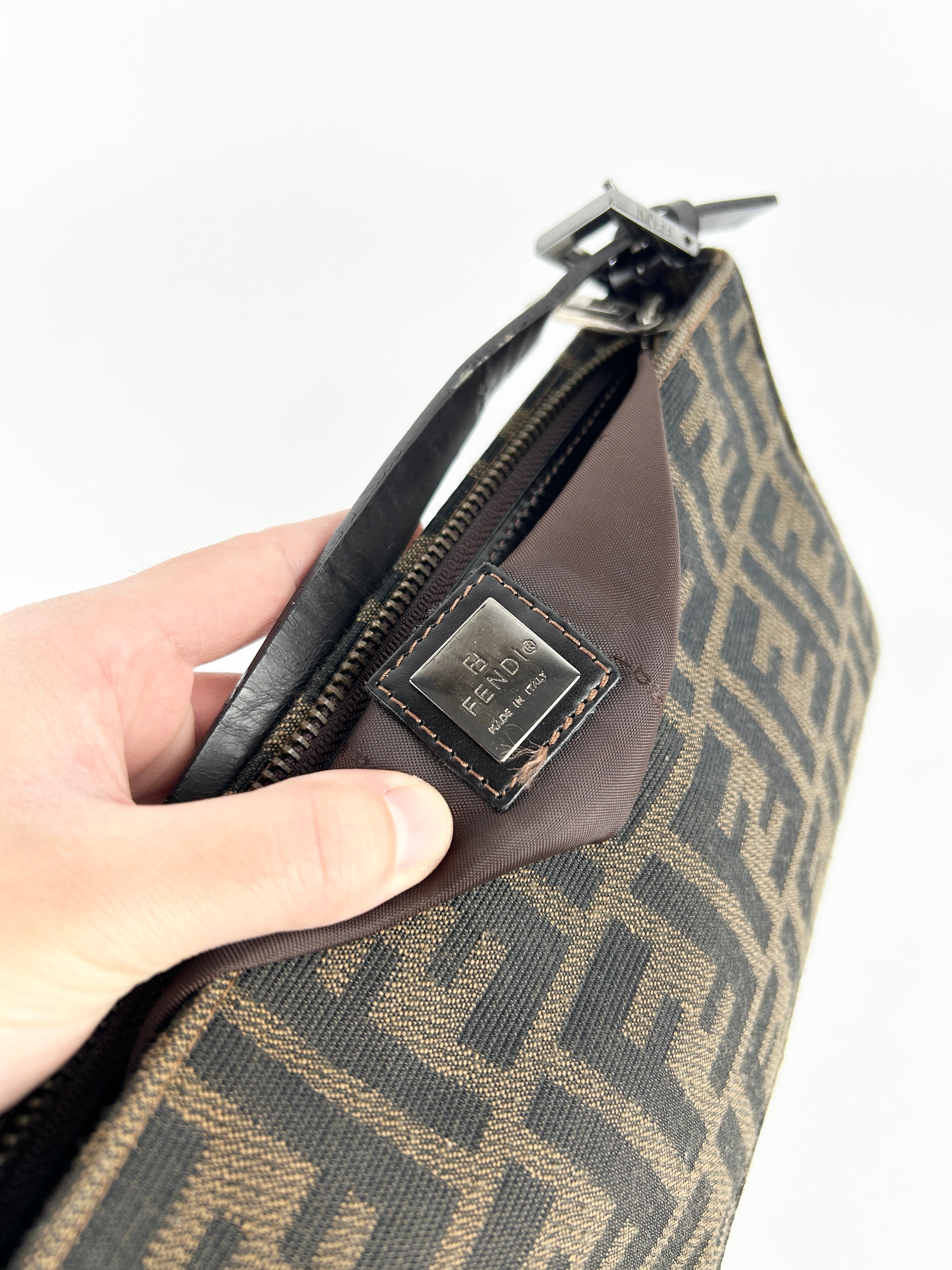 Vintage Fendi Zucca Shoulder Bag