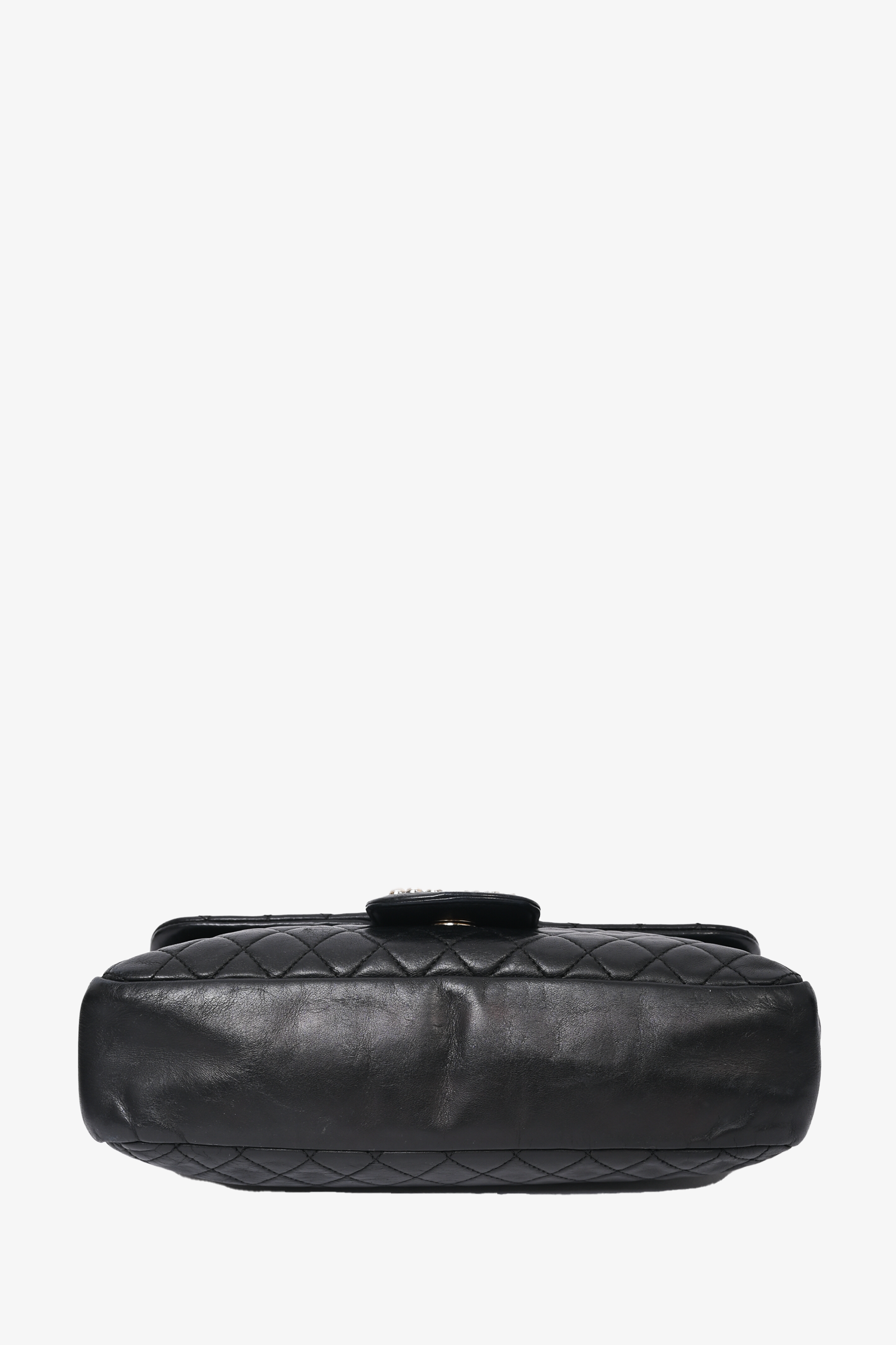 Chanel™ 2008/09 Black Quilted Lambskin Westminster Pearl Strap CC Flap Bag