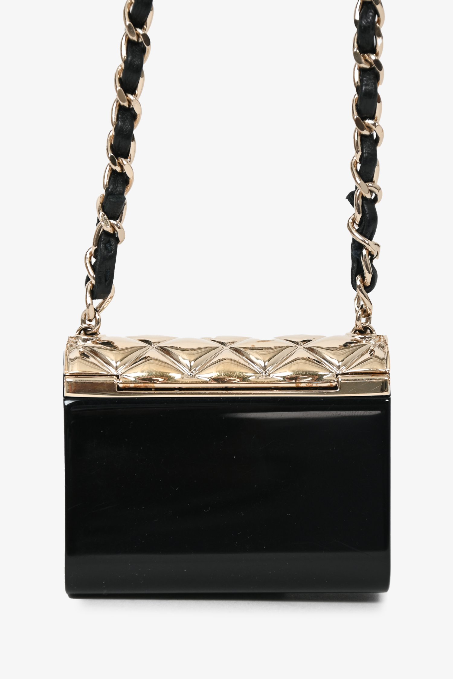 Chanel™ Black/Gold Mini Purse Necklace