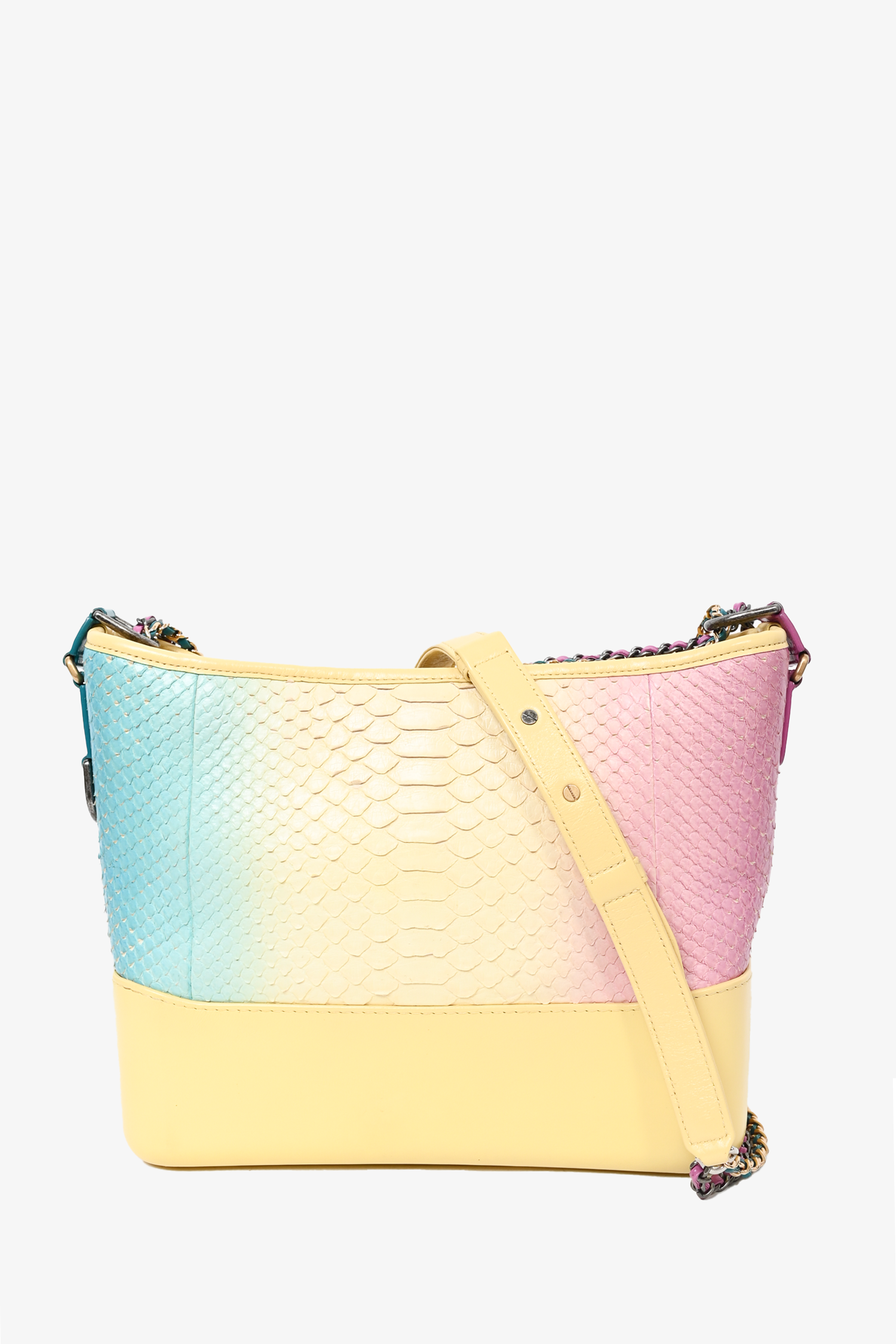 Chanel™ Cruise 2019 Multicolour Rainbow Python Medium Gabrielle Bag
