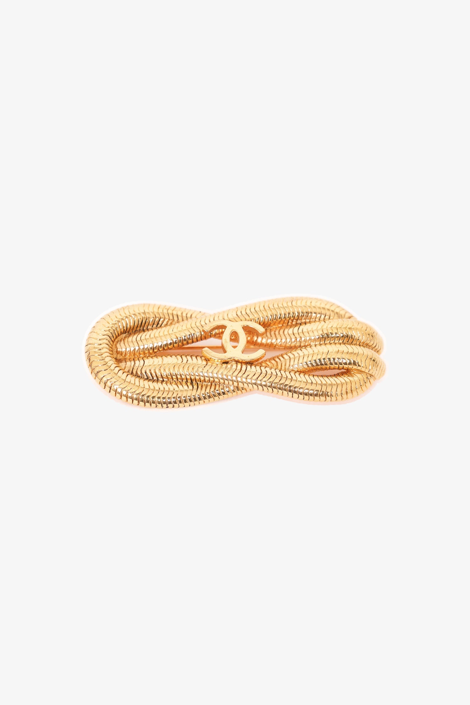 Chanel™ Gold Knotted Chain Brooch