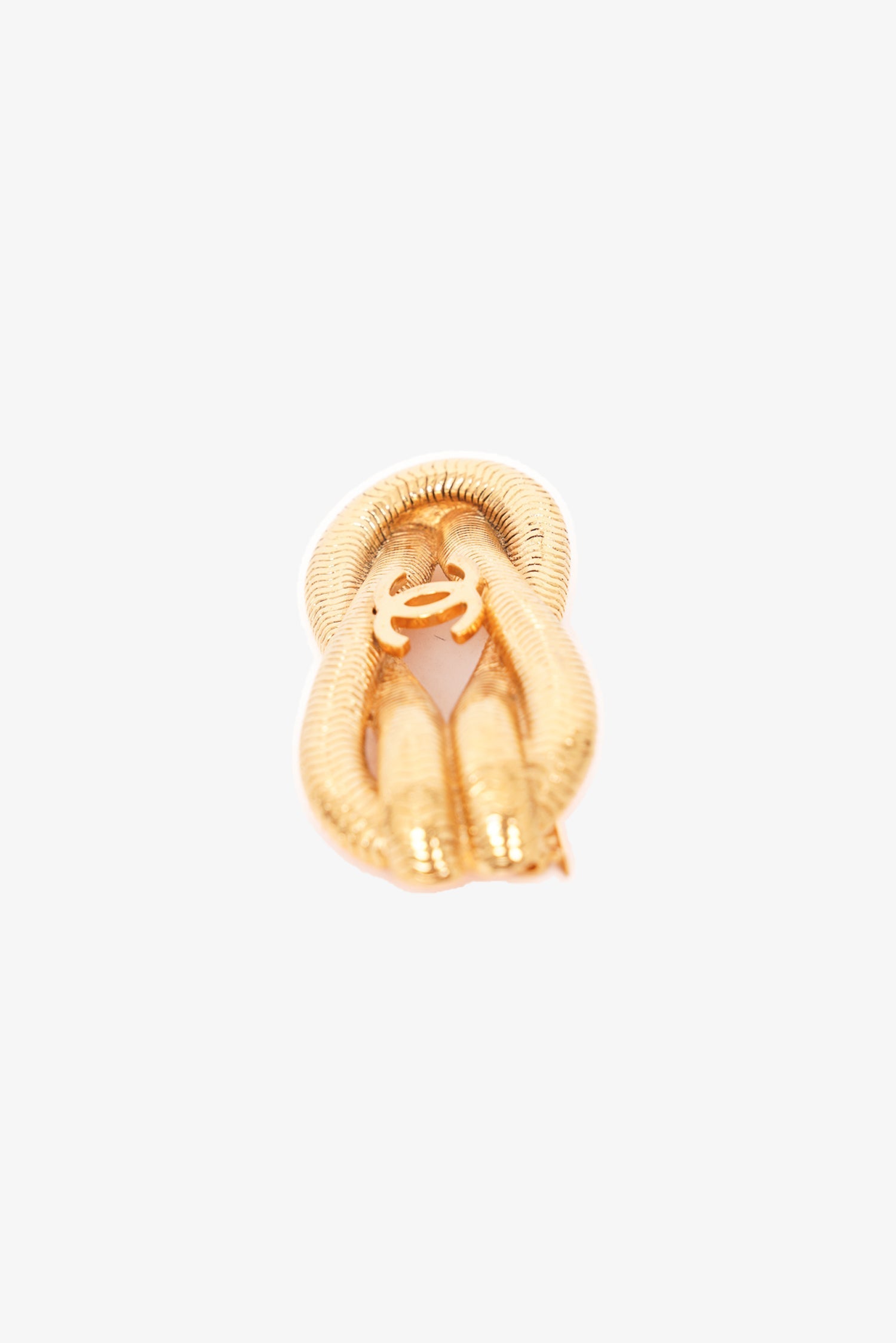 Chanel™ Gold Knotted Chain Brooch
