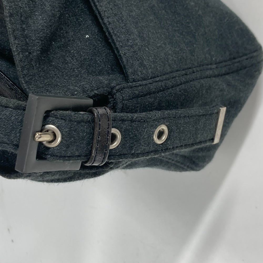FENDI Shoulder Bag Jersey gray Mamma Bucket logo Women Used