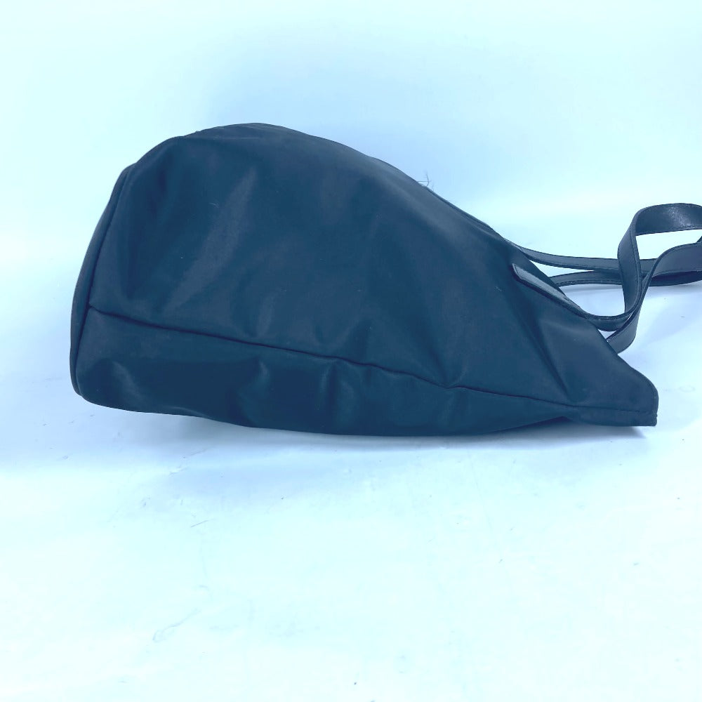 FENDI Shoulder Bag Leather / nylon black vintage FF logo Women Used