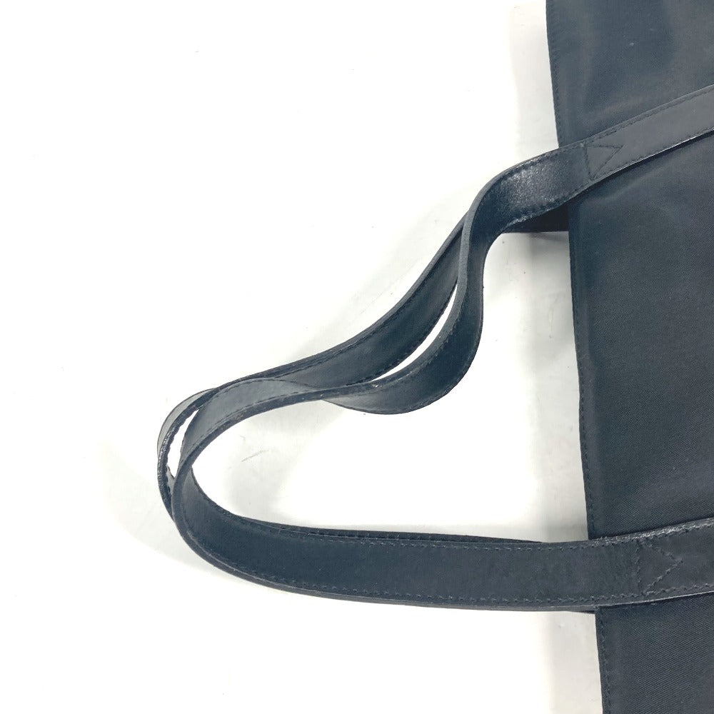 FENDI Shoulder Bag Leather / nylon black vintage FF logo Women Used
