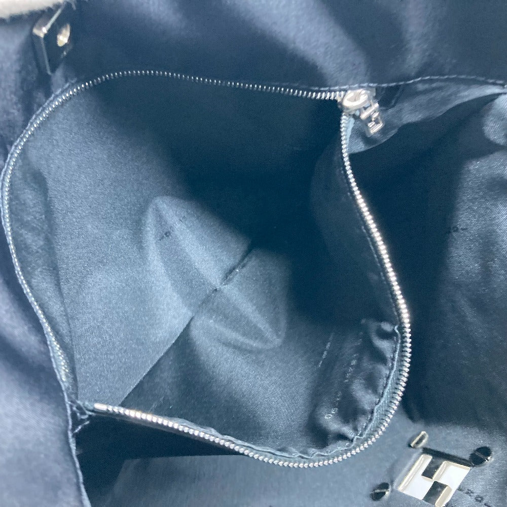 FENDI Shoulder Bag Nylon black vintage FF logo Women Used